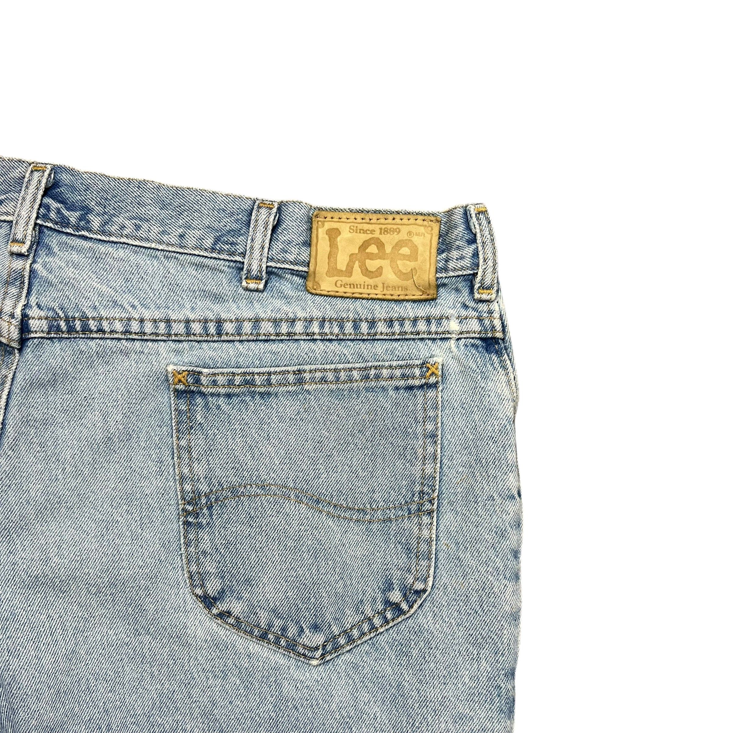 Lee Lee Light Wash Baggy Jean Shorts - 38" Size US 38 / EU 54 - 5 Thumbnail