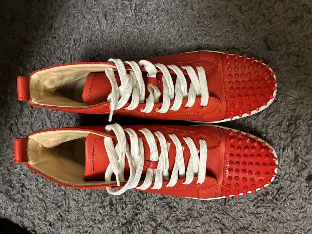 Christian Louboutin Christian Louboutin Sneakers Red Spikes Size US 12 / EU 45 - 1 Thumbnail