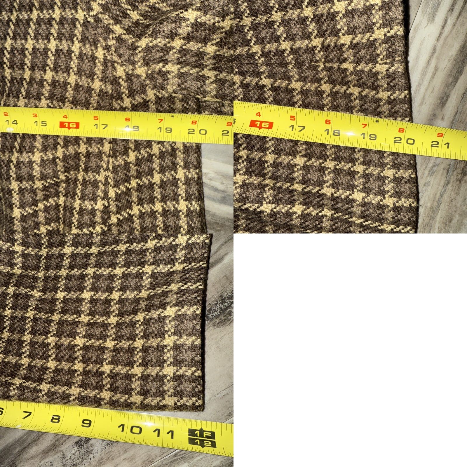 Vintage Briggs New York Womens Jacket Coat Short 3/4 Sleeve Houndstooth Button Lined Acrylic Wool 10P Petite Brown Womens Size L / US 10 / IT 46 - 8 Thumbnail