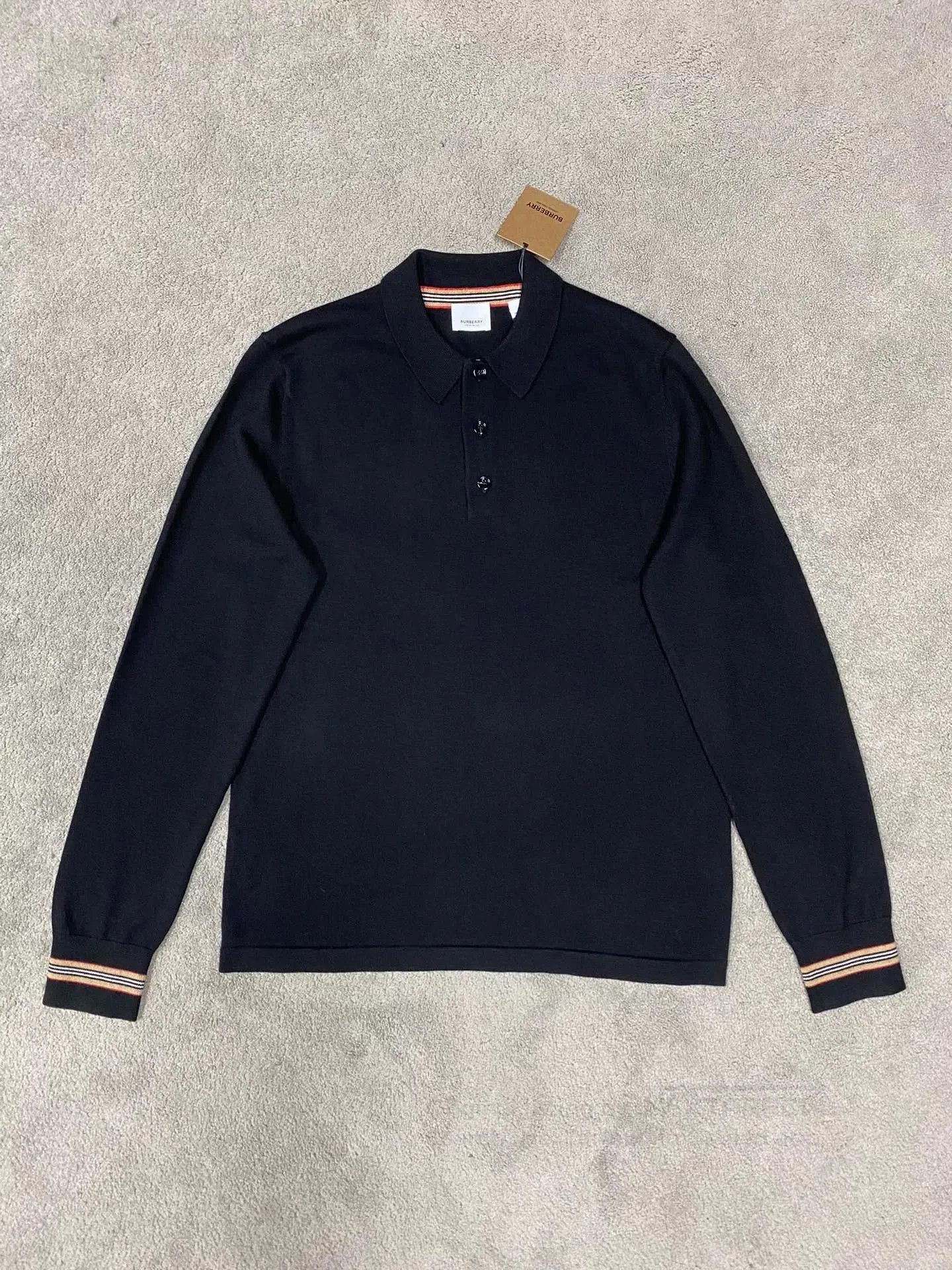 Burberry Burberry Wool Iconic Stripe Long-Sleeve Polo. Size US M / EU 48-50 / 2 - 3 Thumbnail