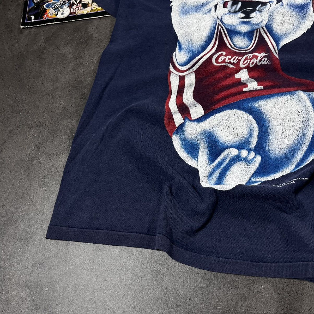 Cartoon Network Coca Cola 90s Vintage Bear Dunking Basket Tee Tshirt Hype Size US XL / EU 56 / 4 - 7 Thumbnail