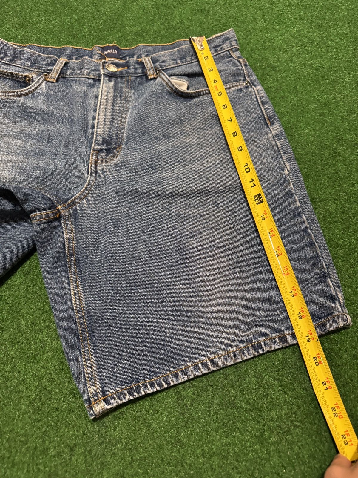 Basic Editions Basic Editions Relaxed Fit Jorts Grunge Denim Shorts Size US 34 / EU 50 - 7 Thumbnail