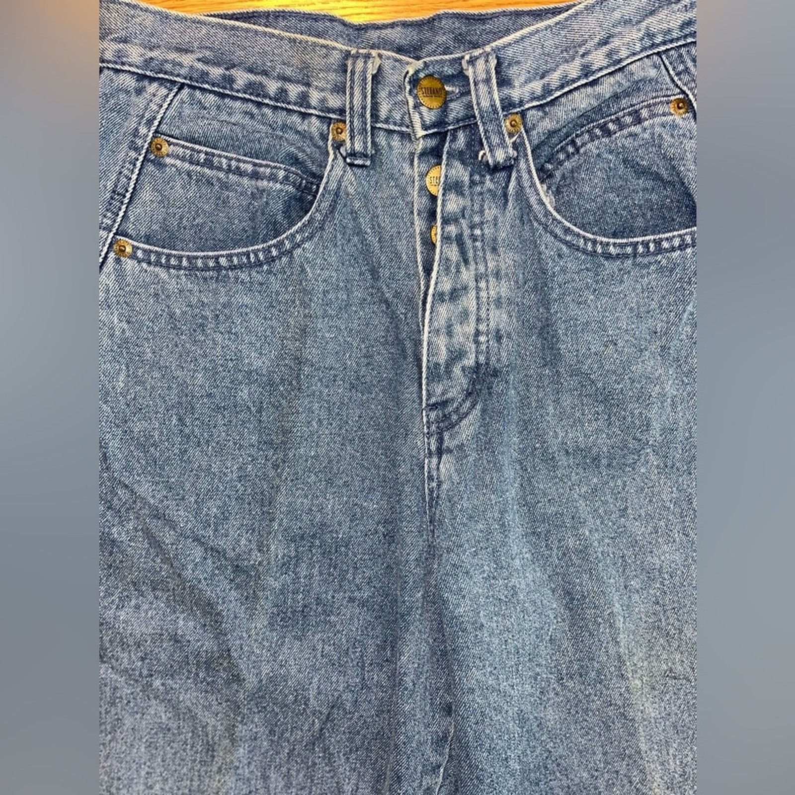 Vintage Cool Vintage 1980s Stefano High Waist Tapered Leg Jeans! Size 30" / US 8 / IT 44 - 3 Thumbnail