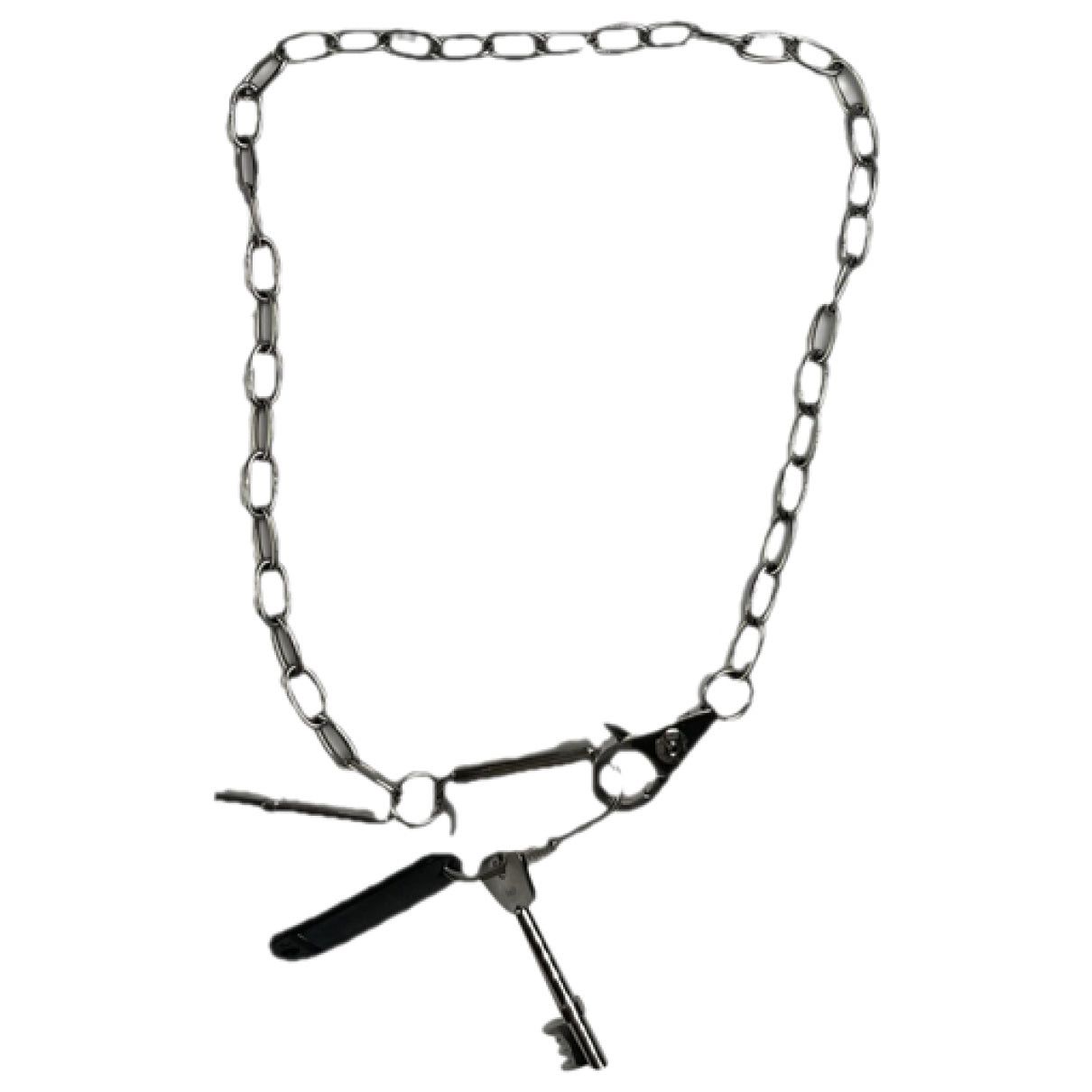 Dolce & Gabbana D&G Silver Steel Necklace Size ONE SIZE - 1 Thumbnail