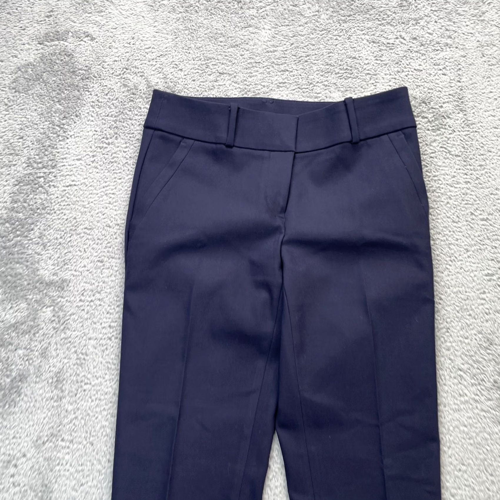 Ann Taylor Ann Taylor Loft Pants Womens 0 Blue Marisa Skinny Leg Cotton Stretch Dress Pants Size 25" / US 0 / IT 36 - 6 Thumbnail