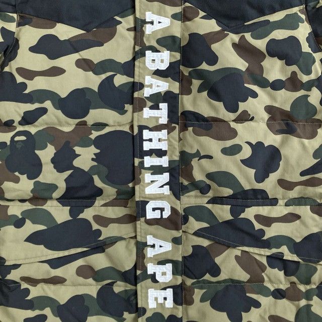 Bape BAPE Long Puffer Down Jacket 1st camo green a bathing ape Size US M / EU 48-50 / 2 - 2 Thumbnail