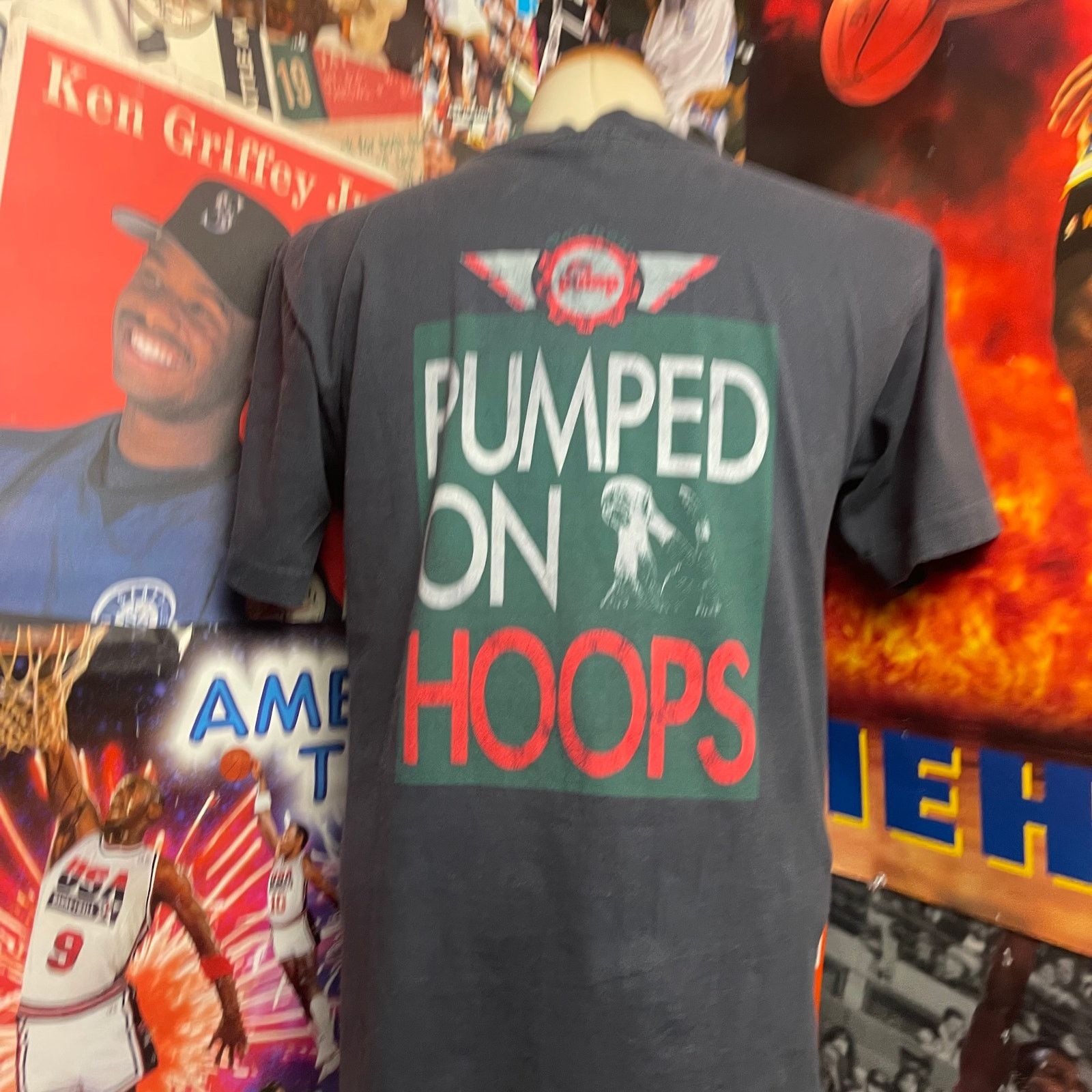 Reebok Vintage Reebok Pump 90s Basketball Tee Size US M / EU 48-50 / 2 - 5 Thumbnail