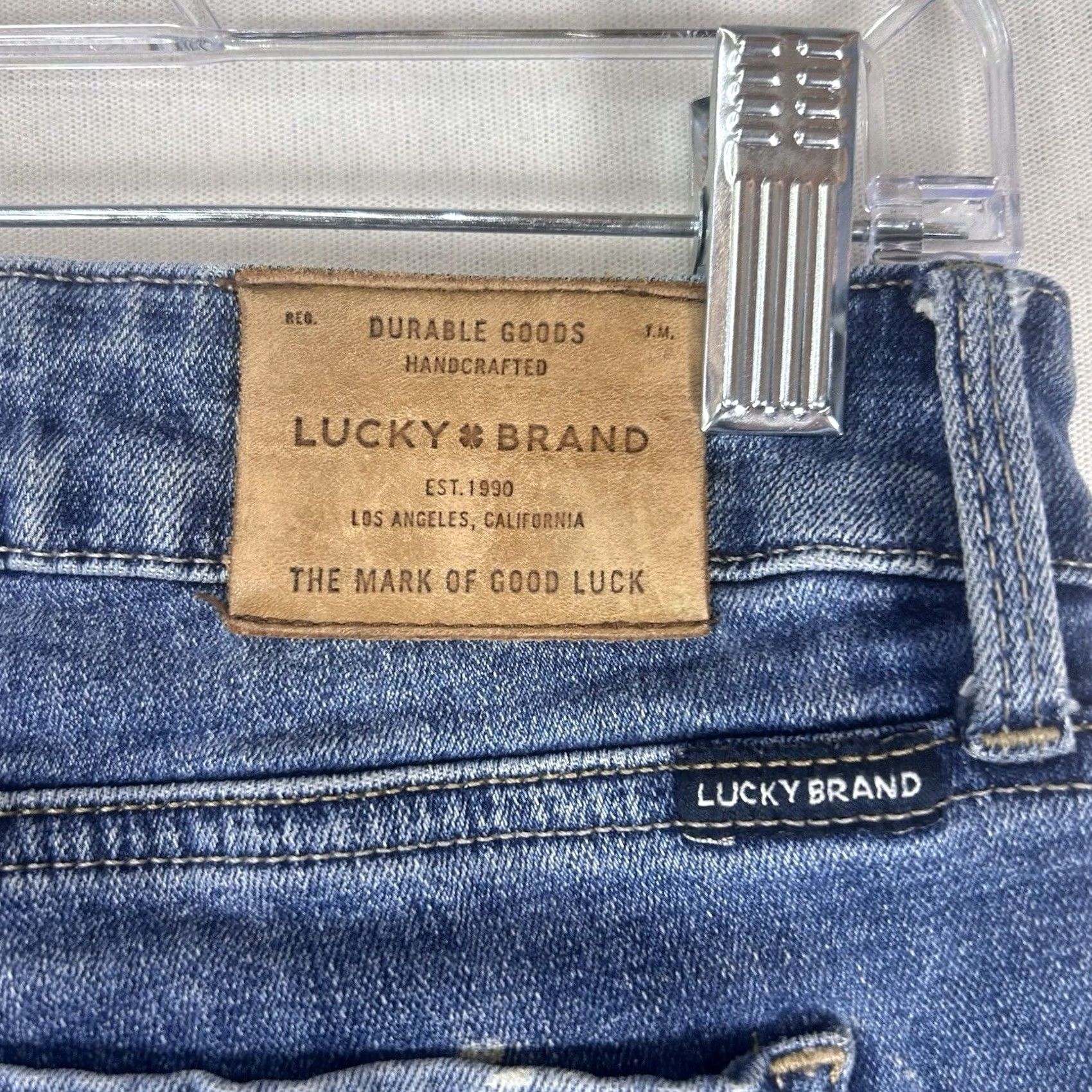 Lucky Brand Lucky Brand Lolita Crop Jeans Women 6 Denim Mid Rise Blue 26.5in Inseam Stretch Button Pocket Skinny Size 28" / US 6 / IT 42 - 6 Thumbnail