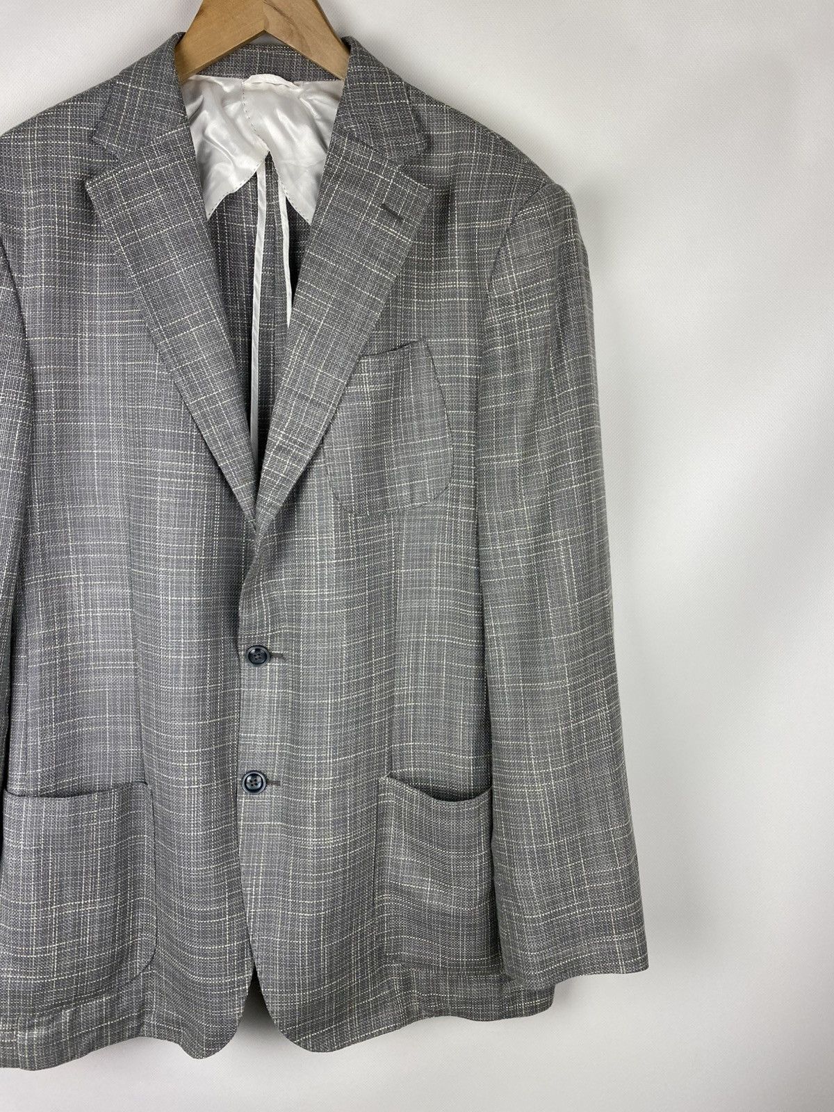 Boggi Boggi Milano Men’s Wool / Silk Blazer Jacket Size 56 / US 46 Size 46R - 3 Thumbnail