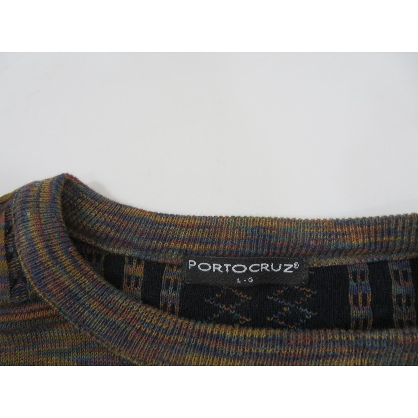 Other Porto Cruz Sweater, Knit Pullover, Black Blue Sz XL 1990s Size US XL / EU 56 / 4 - 3 Thumbnail