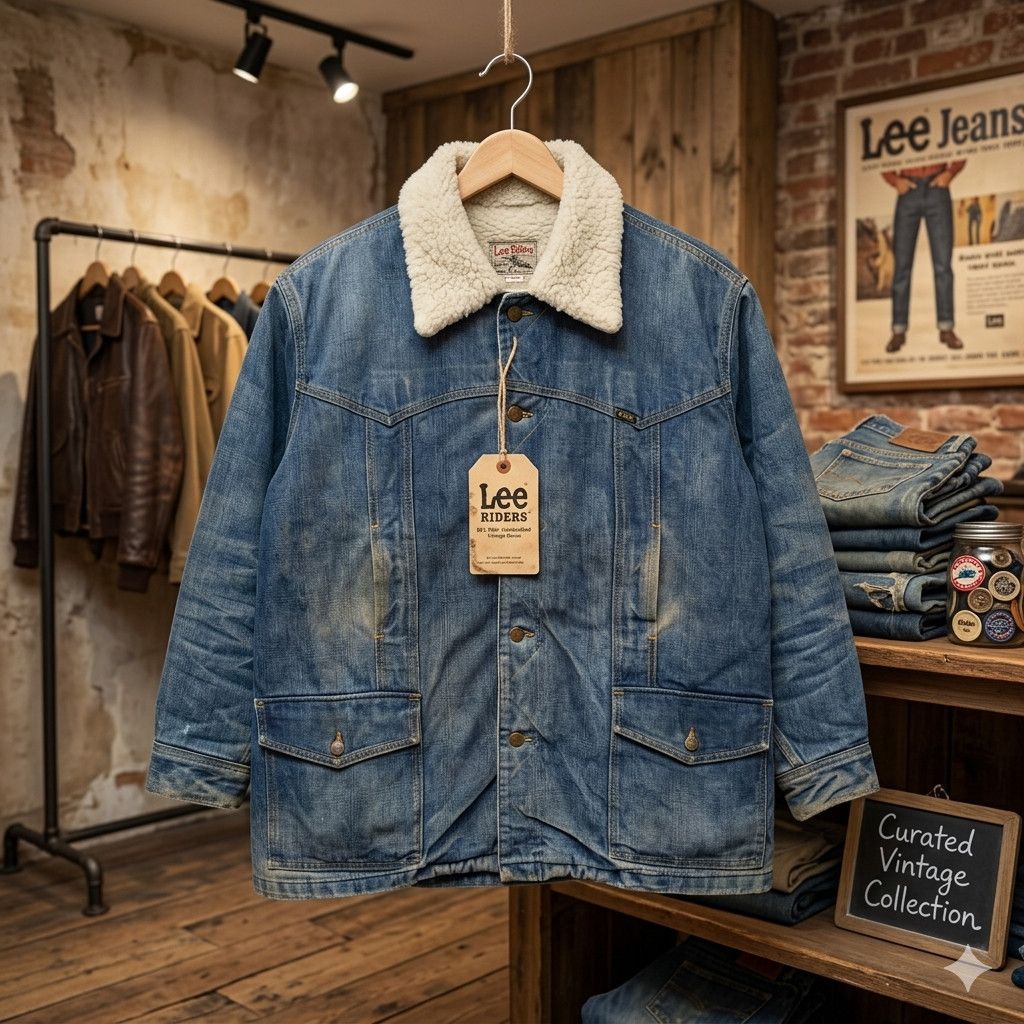 Lee Vintage 70s Lee Storm Rider Made in USA Denim Chore Jacket Size US L / EU 52-54 / 3 - 2 Thumbnail