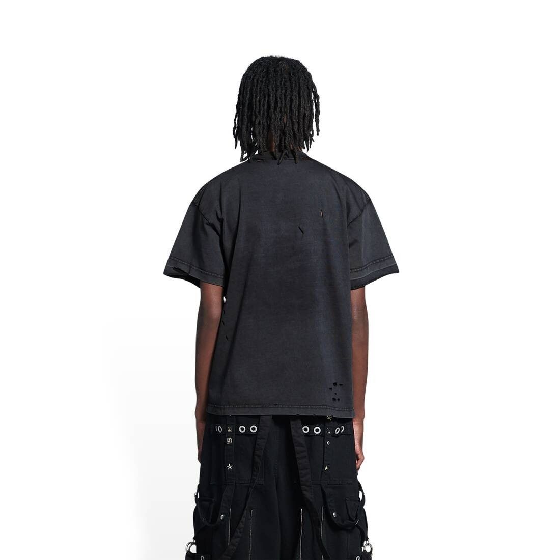 Balenciaga o1w1db10426 Maison Balenciaga T-Shirt Medium Fit in Black Size US XL / EU 56 / 4 - 4 Thumbnail