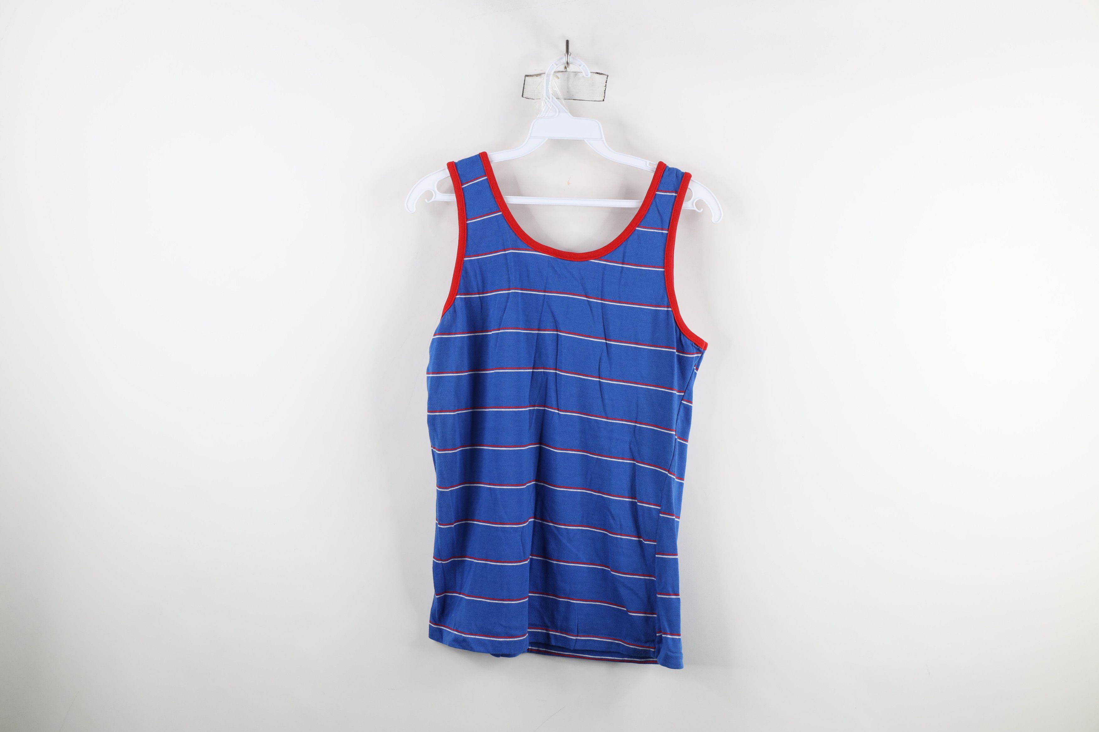 Esprit × Vintage Vintage 70s 80s Esprit Knit Tank Top T-Shirt Blue USA Size M / US 6-8 / IT 42-44 - 7 Thumbnail
