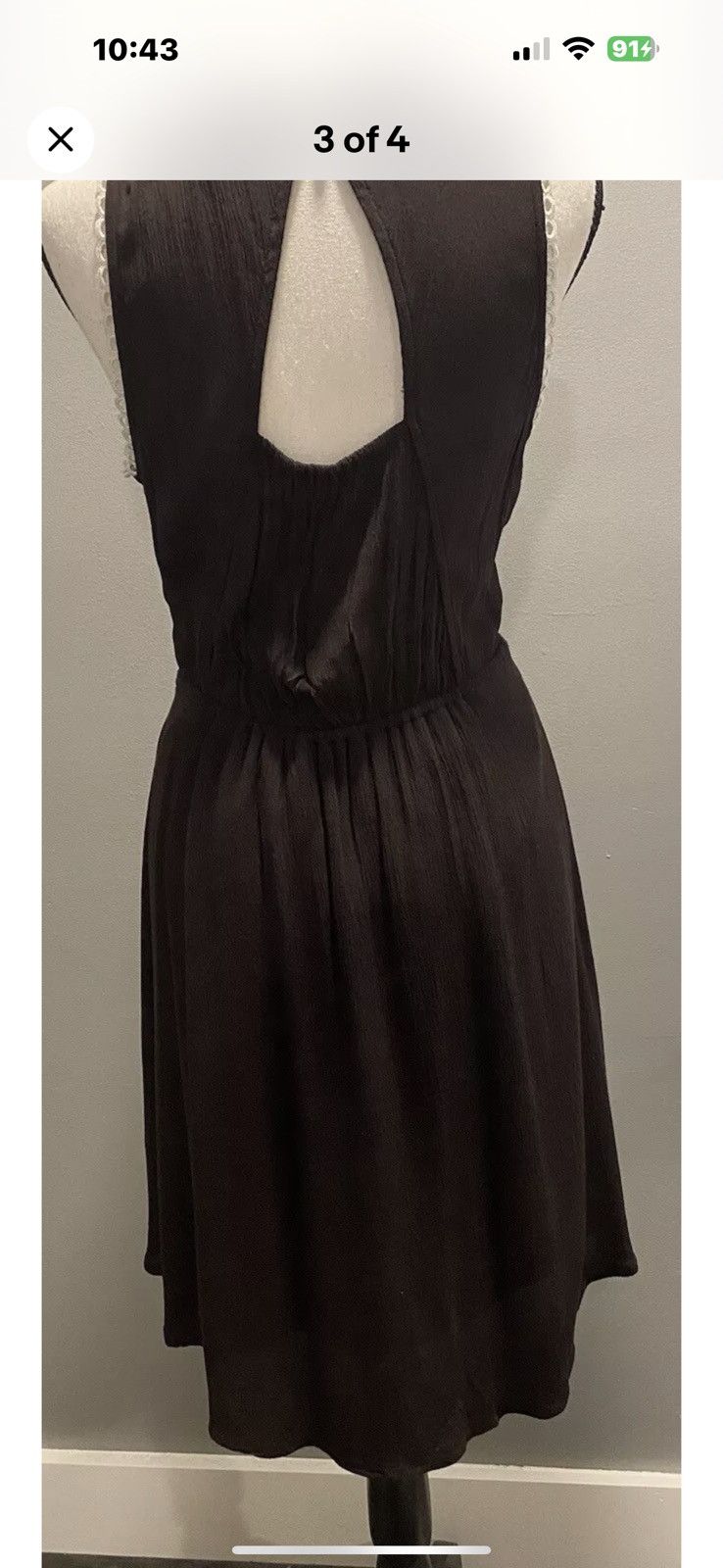 Other Brown Sleeveless Embroidered Dress Size M / US 6-8 / IT 42-44 - 3 Thumbnail