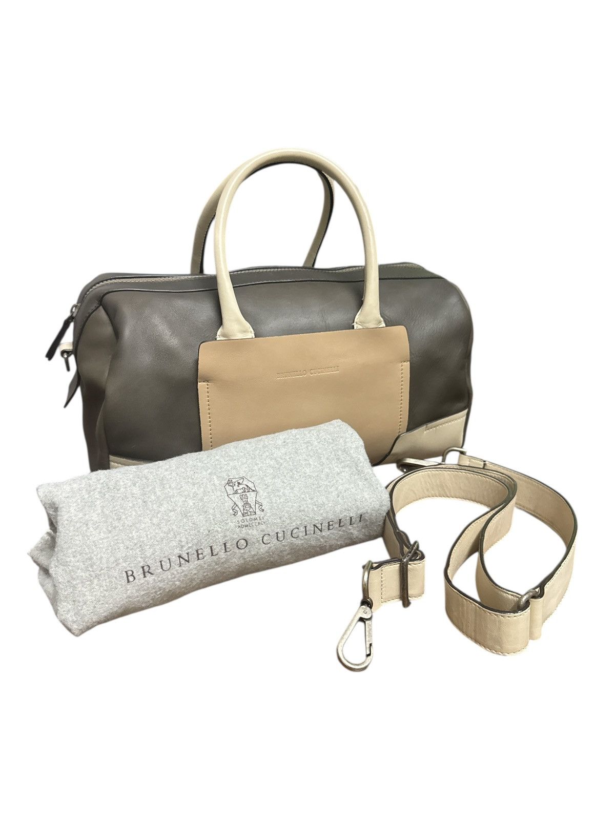 Brunello Cucinelli BRUNELLO CUCINELLI FULL LEATHER BOWLER BAG Size ONE SIZE - 1 Thumbnail