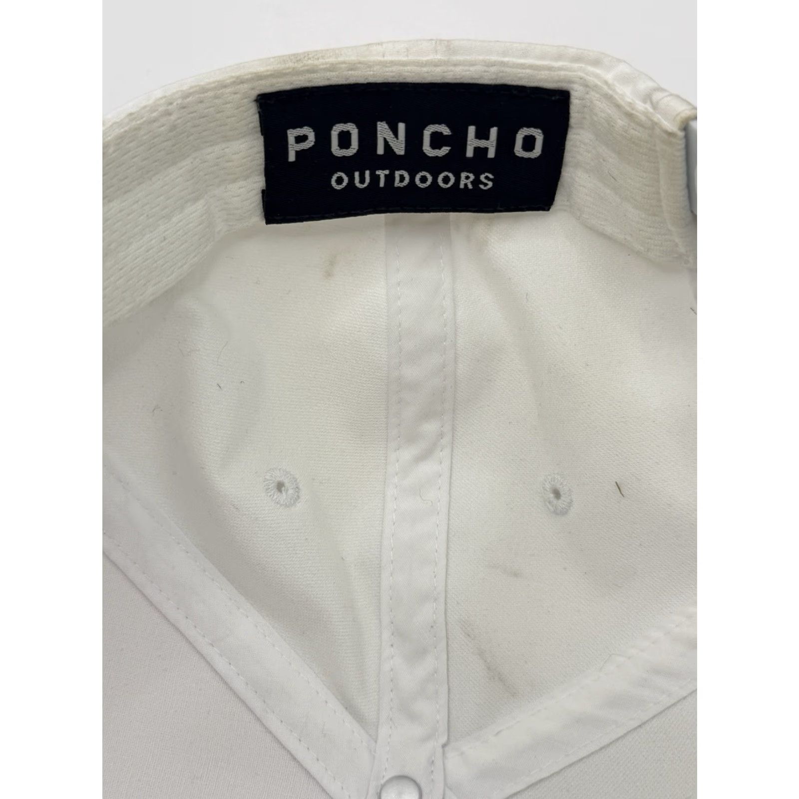 Roper Poncho Outdoors Snapback Cap Tarpon Bird Embroidered White Size ONE SIZE - 6 Thumbnail