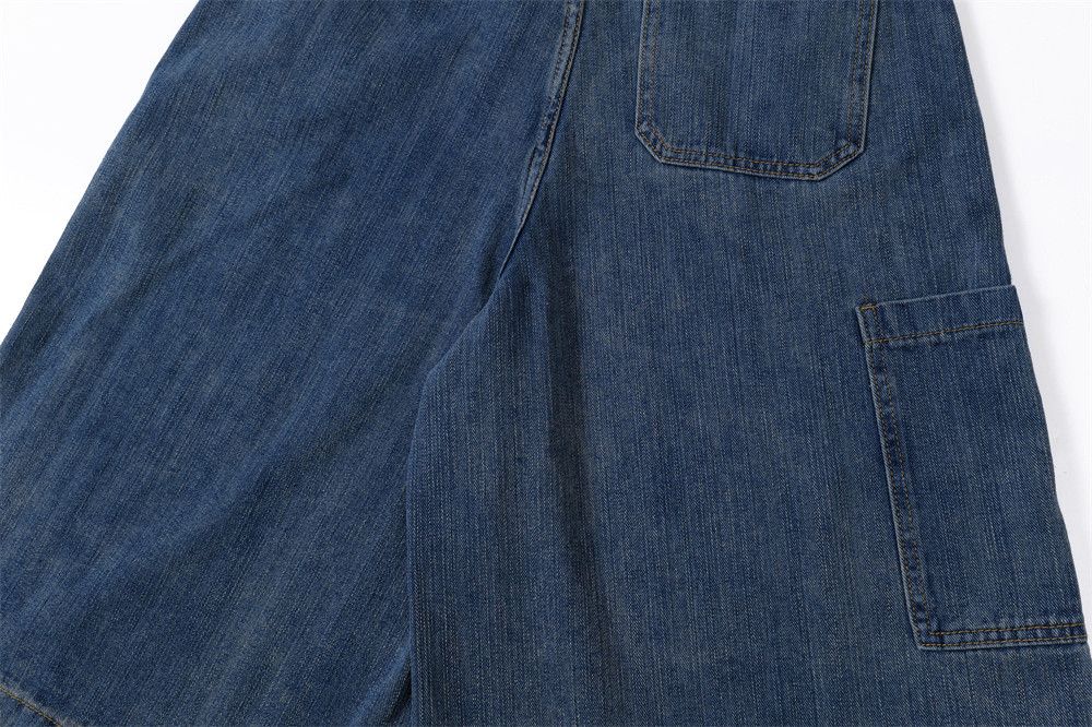 Japanese Brand × Jean Men's punk cargo casual loose washed denim shorts y2k Size US 32 / EU 48 - 5 Thumbnail