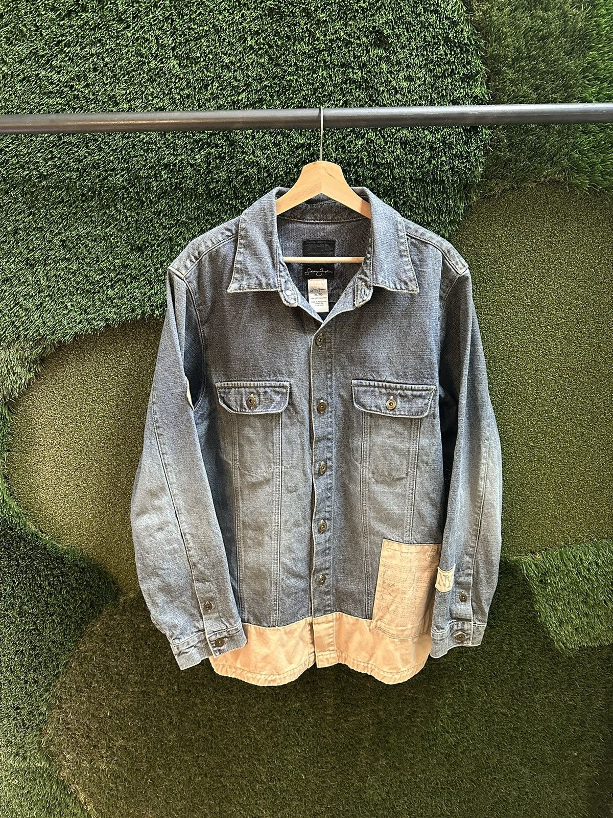 Sean John × Vintage Vintage Sean John Denim Jacket Size XL Size US XL / EU 56 / 4 - 1 Thumbnail