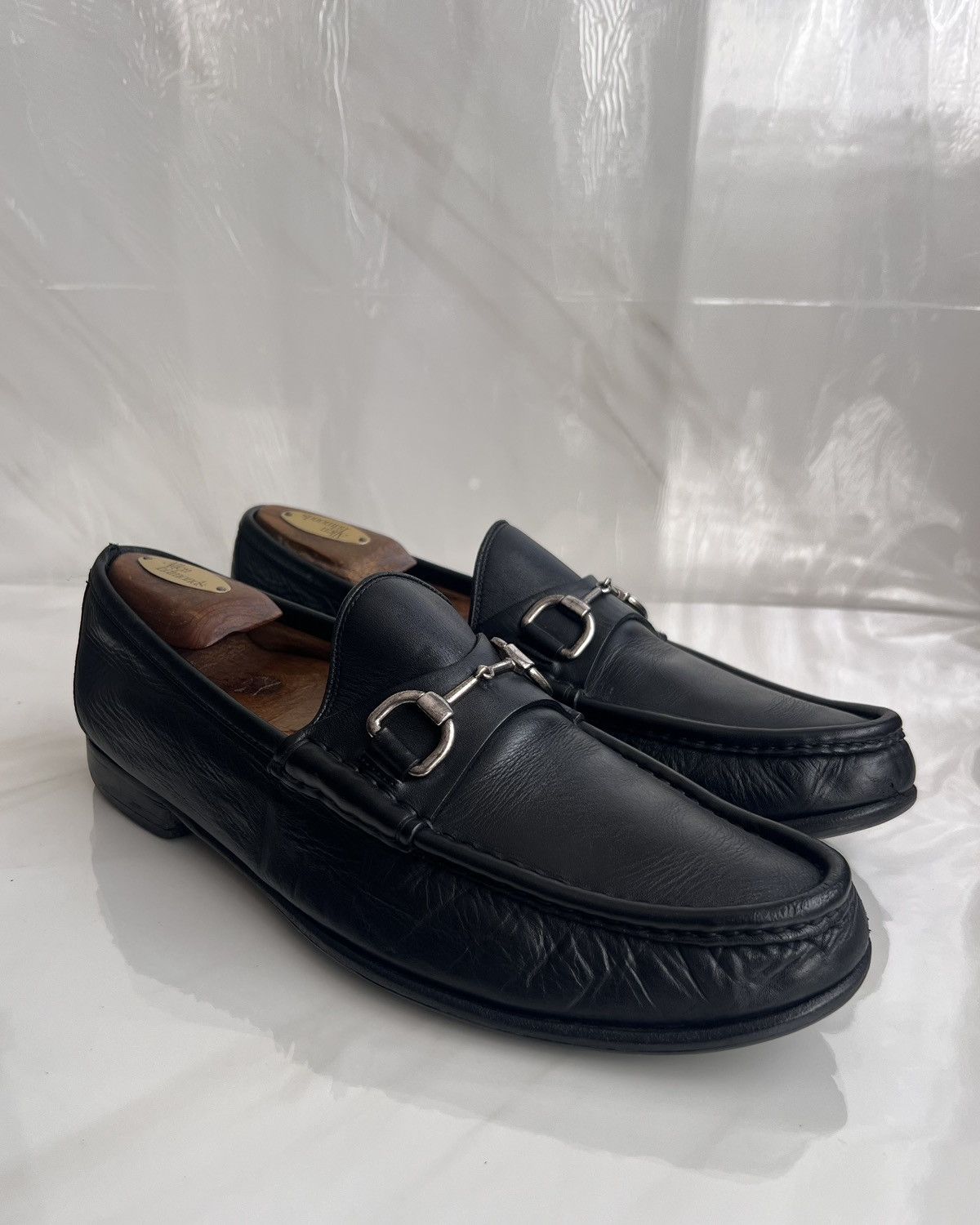 Gucci Gucci Men’s Horsebit Black leather loafer Size US 9 / EU 42 - 1 Thumbnail