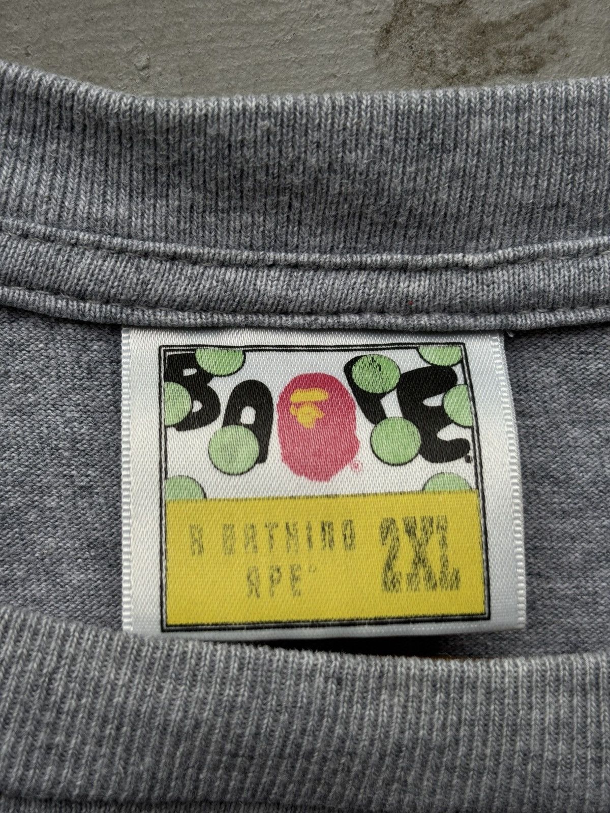 Bape A Bathing Ape (BAPE) 1st Camo Big Ape Head Mirrored Grey Size US XXL / EU 58 / 5 - 5 Thumbnail