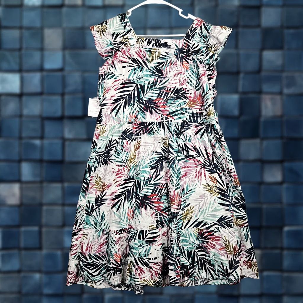 Vintage Beach Lunch Lounge Dress Square Neck Floral Printed Dress M NEW Size M / US 6-8 / IT 42-44 - 1 Thumbnail