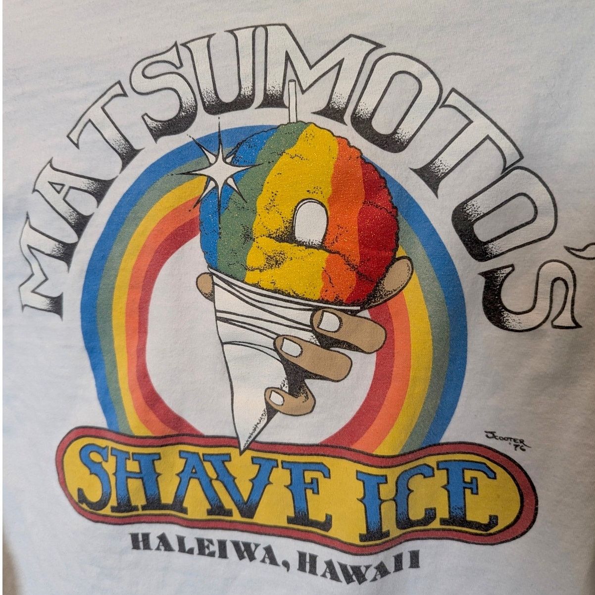 Hanes Hanes Matsumoto's Shaved Ice Hawaii Sparkle Long Sleeve Tee Size S / US 4 / IT 40 - 6 Thumbnail