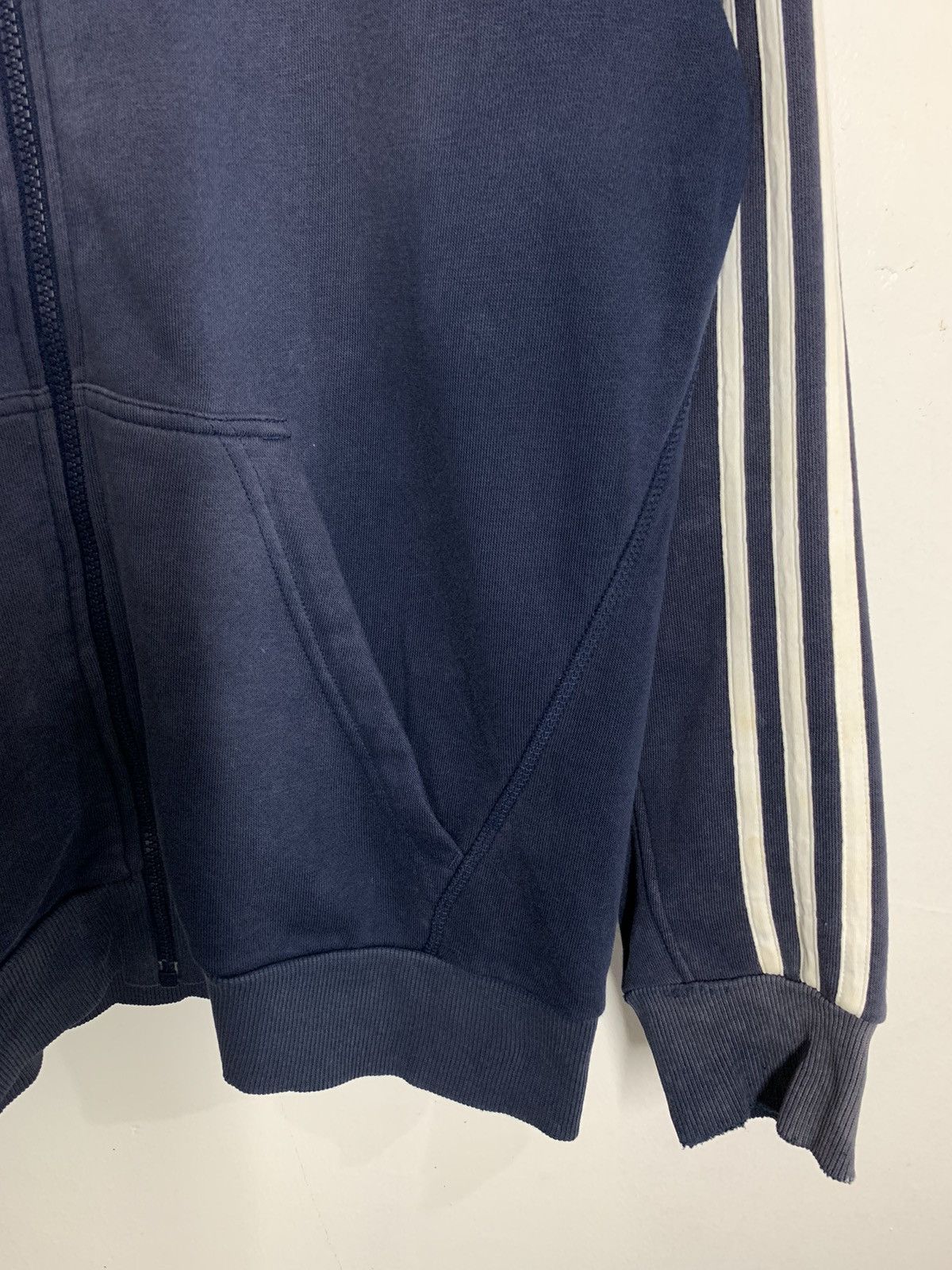 Adidas × Vintage Vtg Y2K Adidas Embroidered Logo Hoodie faded Size US M / EU 48-50 / 2 - 4 Thumbnail