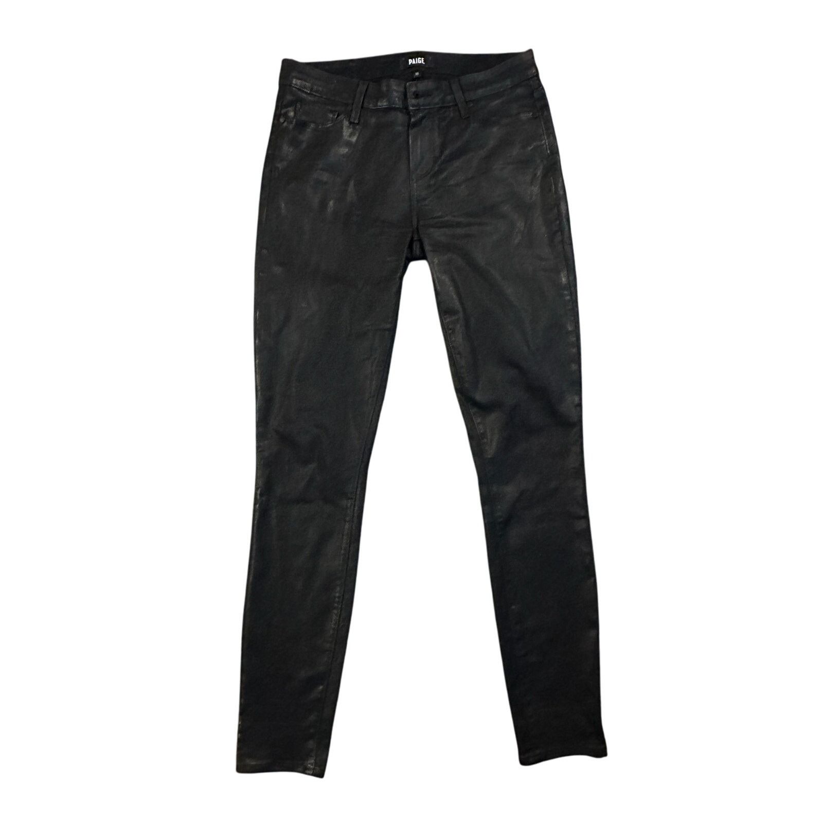Paige Paige Verdugo Ultra Skinny black fog luxe coated size 30 Size 30" / US 8 / IT 44 - 1 Thumbnail
