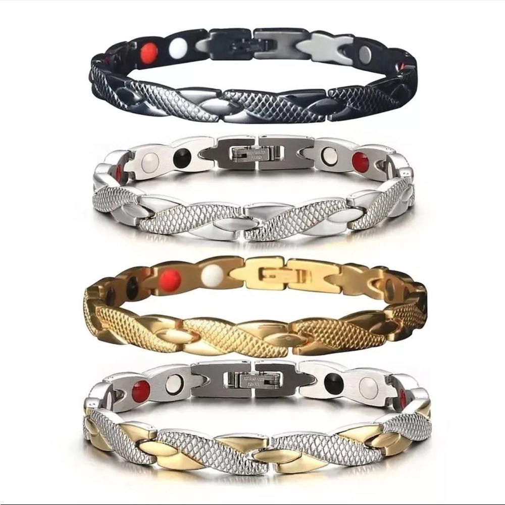 Designer Health Bracelet Arthritis Bio Therapy Chronic Pain Relief Size ONE SIZE - 2 Thumbnail