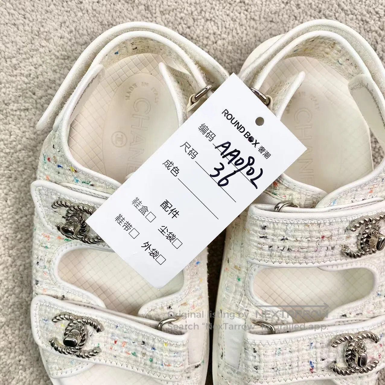 Chanel Chanel Double Clogo Velcro sandals| Size US 5.5 / IT 35.5 - 9 Thumbnail