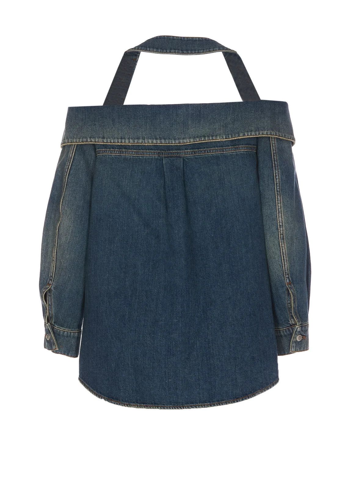 Alexander McQueen o1y0325 Denim Shirt in Blue Size S / US 4 / IT 40 - 2 Thumbnail
