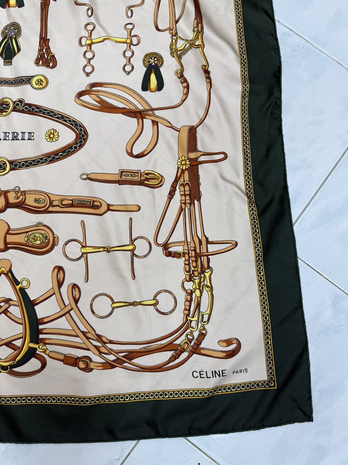 Celine 🔥🔥🔥ARCHIVE VINTAGE CELINE SILK SCARF Size ONE SIZE - 8 Thumbnail