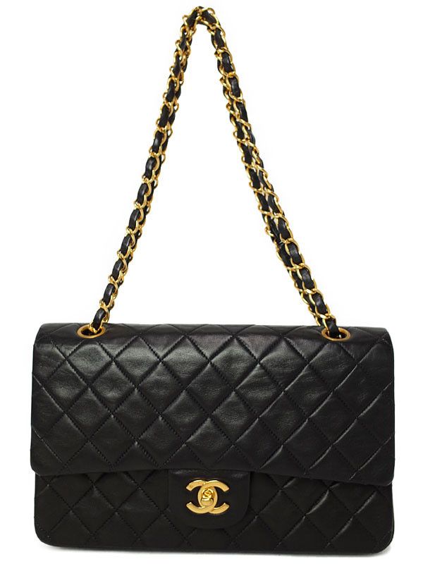 Chanel Matelasse Chain Shoulder Bag Black