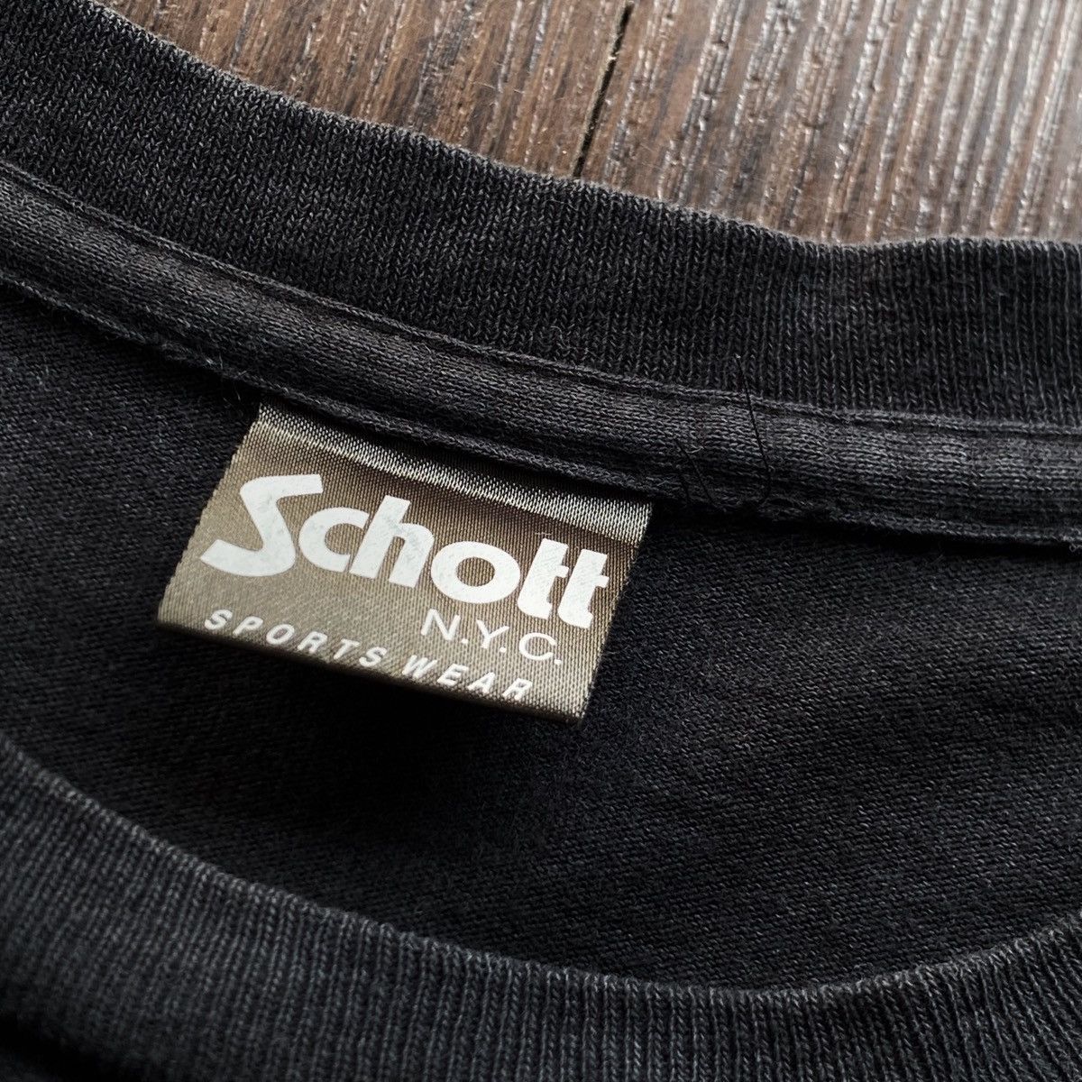 Schott PERFECTO by SCHOTT T-SHIRT Size US L / EU 52-54 / 3 - 3 Thumbnail