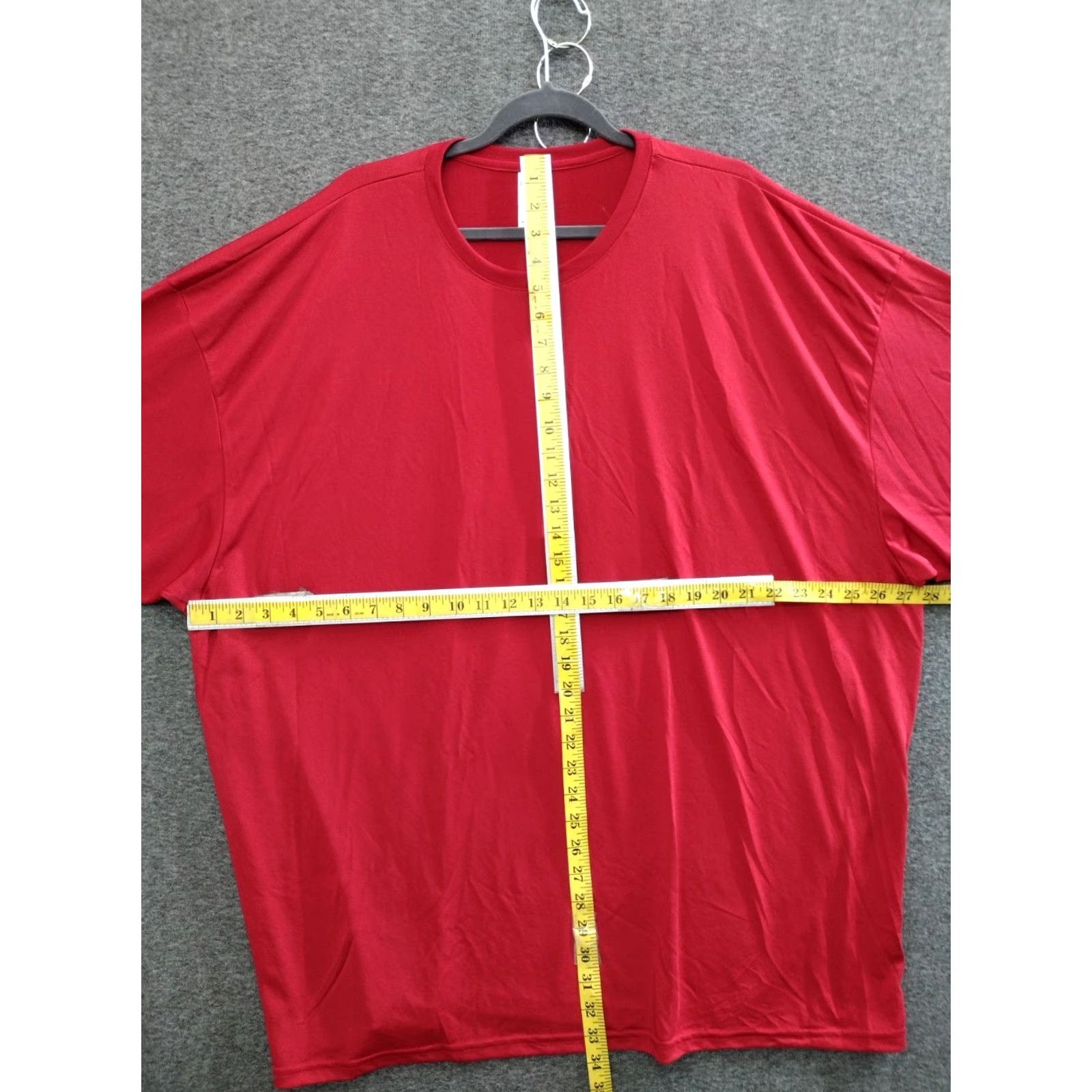 Gildan Gildan Performance Adult Crew Neck Short Sleeve Red Tee T-Shirt 4XL Size US XXL / EU 58 / 5 - 4 Thumbnail