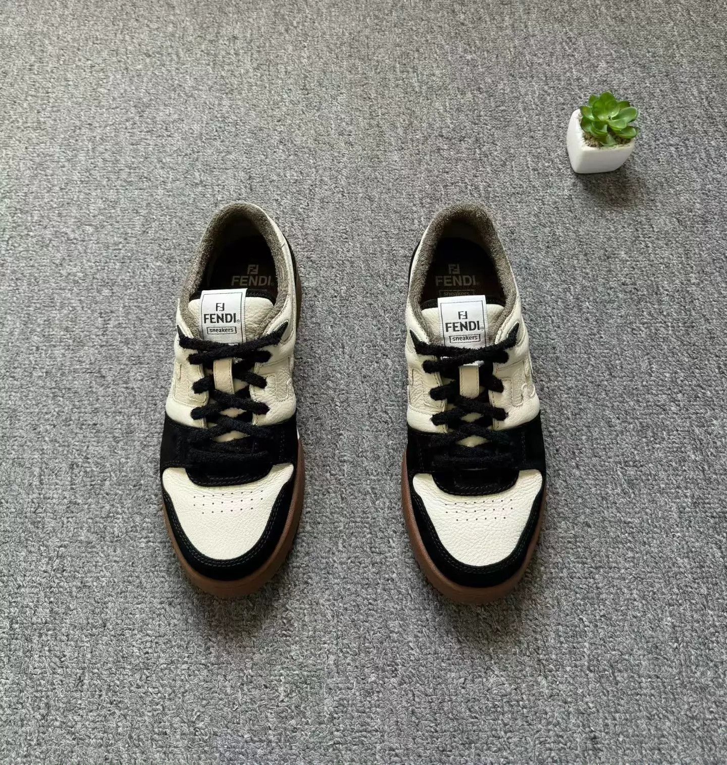 Fendi Fendi Match Sneakers Black White US8 EU38 Worn 2x Size US 8 / IT 38 - 5 Thumbnail