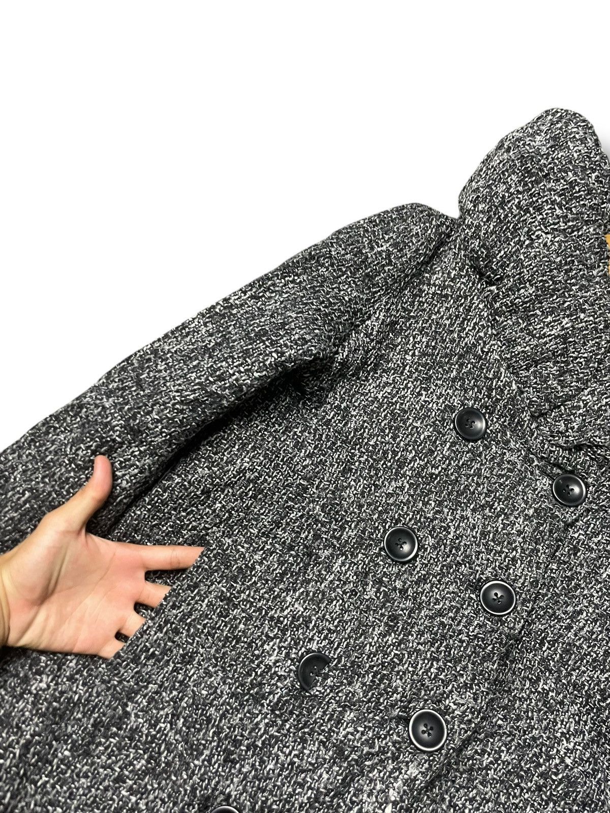 Black Label × Japanese Brand × Vintage Vintage DIG DEEP Double Breasted Wool Coat (76) Size US L / EU 52-54 / 3 - 6 Thumbnail