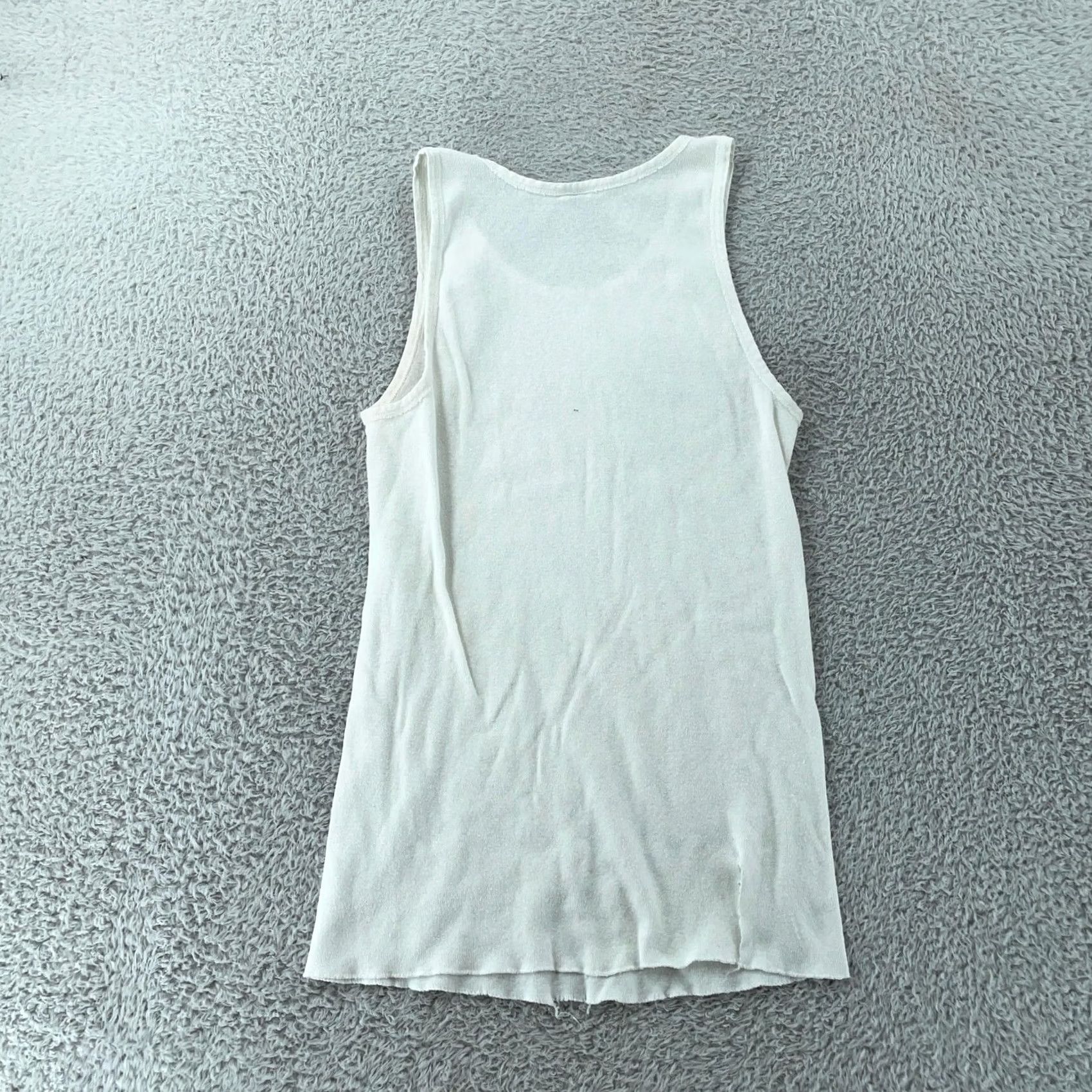 Carter's VINTAGE Carter's Tank Top Undershirt White 100% Cotton 16 Adults USA Ribbed Slim Fit Size 16 Size US L / EU 52-54 / 3 - 5 Thumbnail