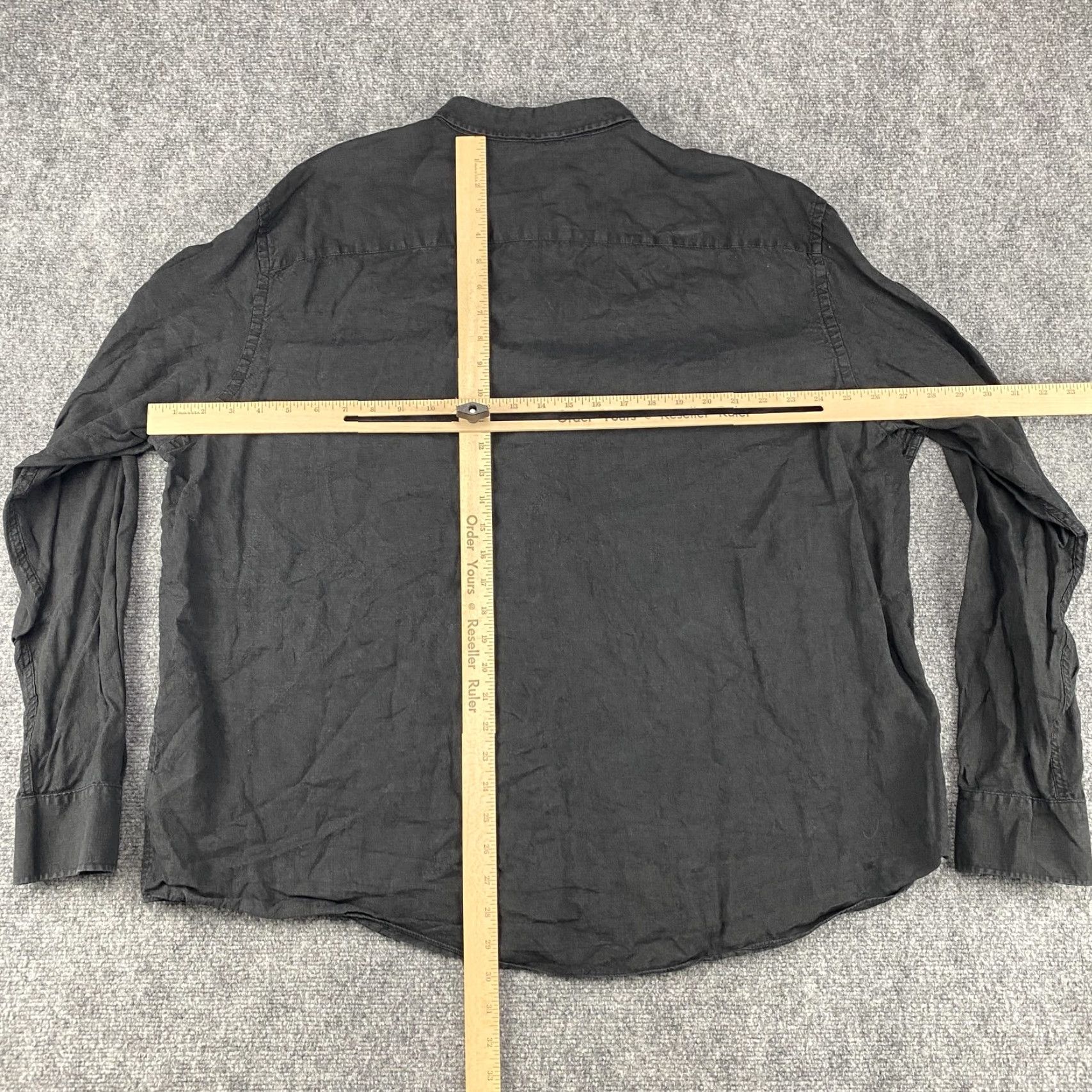 UNTUCKit UNTUCKit Shirt Mens 3XL Black Cabardes WR Relaxed 100% Linen Button Up 40547 Size US XXL / EU 58 / 5 - 6 Thumbnail