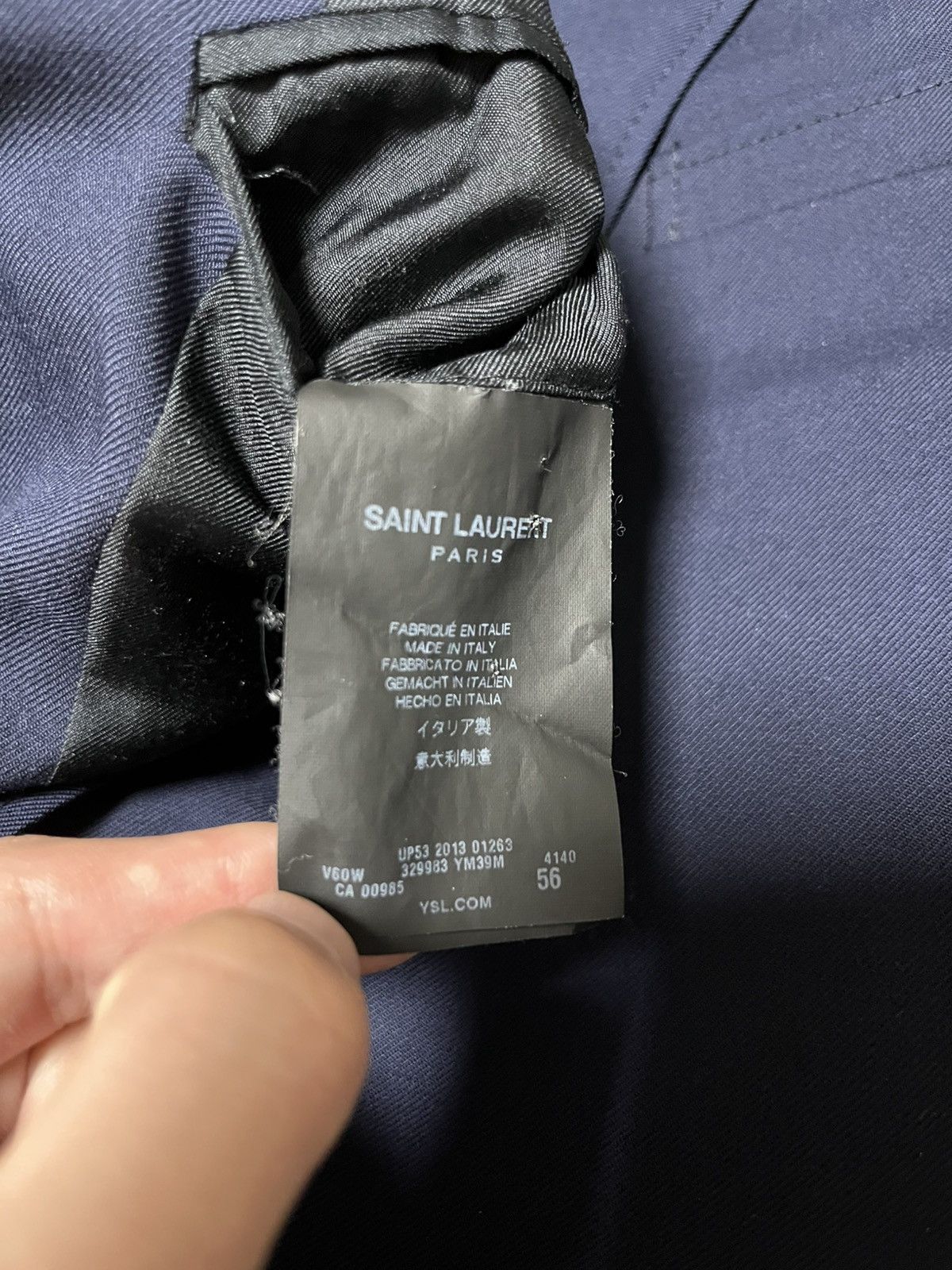 Saint Laurent Paris 56 Saint Laurent ss14 gold button blazer suit jacket Size 54L - 11 Thumbnail