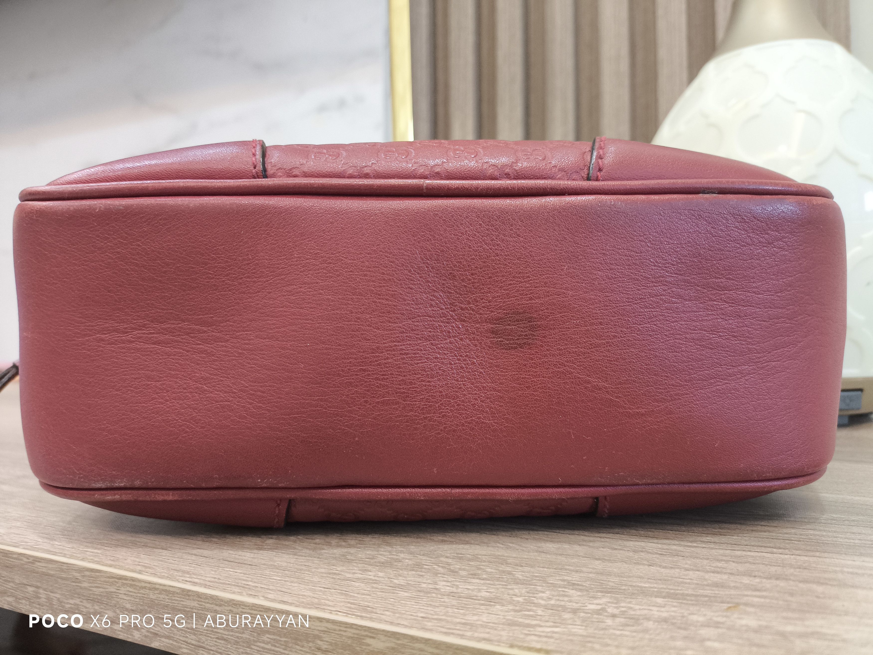 Gucci Red Gucci Microguccissima Bree Crossbody Bag Size ONE SIZE - 6 Thumbnail
