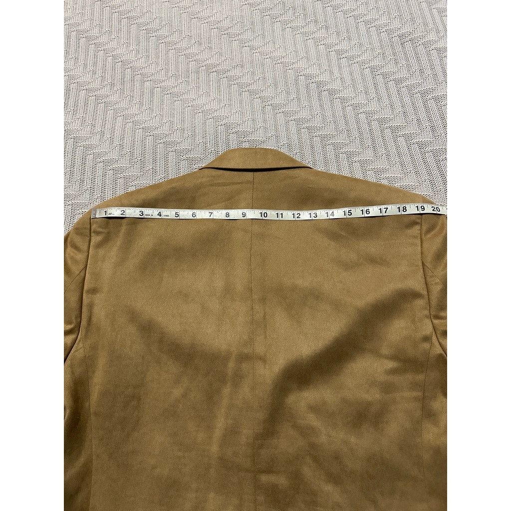 Chaps Chaps tan faux suede two button blazer size 42R Size 42R - 10 Thumbnail
