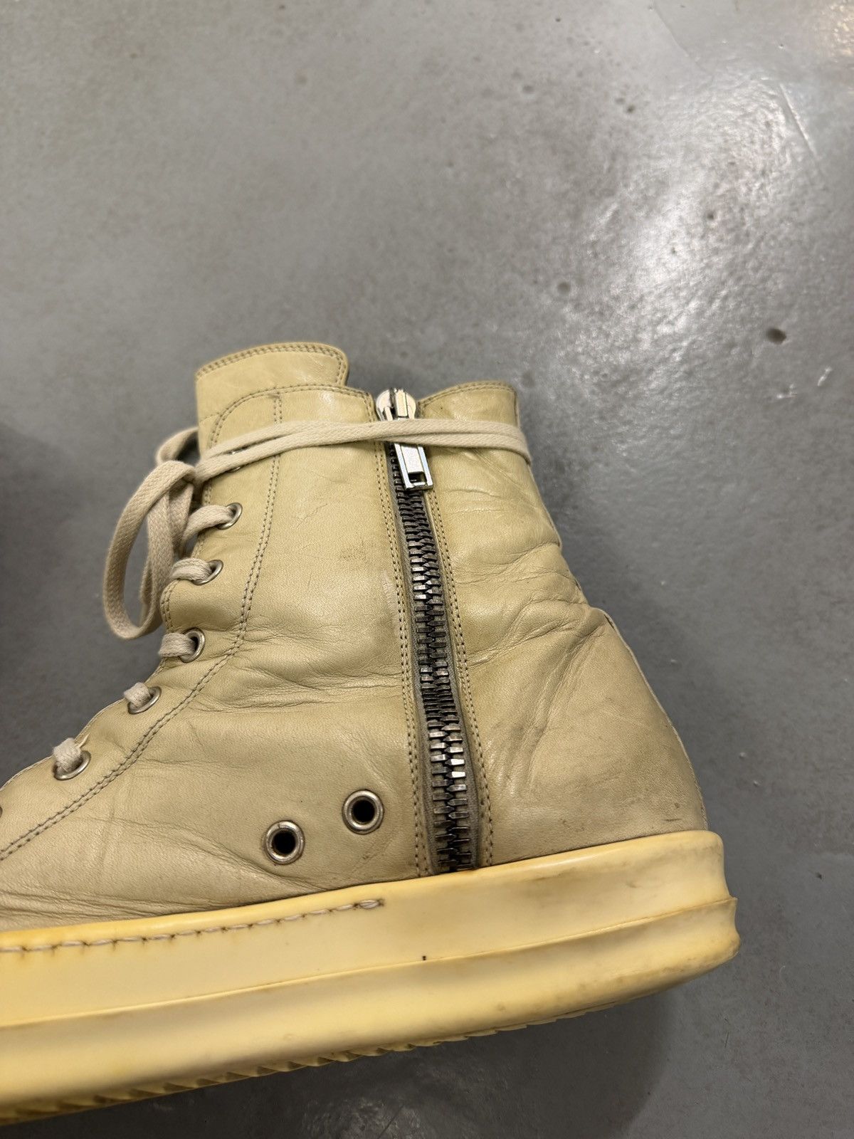 Rick Owens Rick Owens Main Line Vintage Leather High Sneakers Size US 9 / EU 42 - 11 Thumbnail