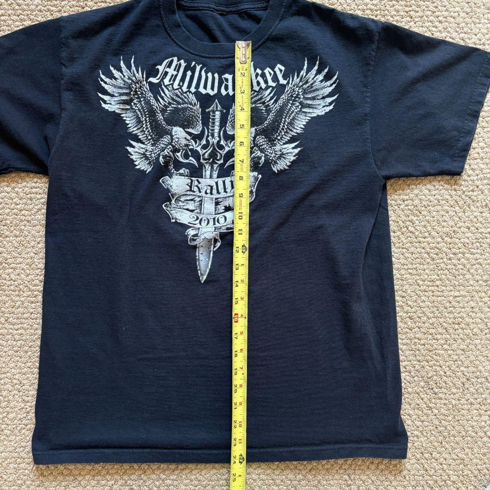 Harley Davidson y2k 2010 style Milwaukee Bike Rally Tshirt Sturgis Harley Size US L / EU 52-54 / 3 - 6 Thumbnail