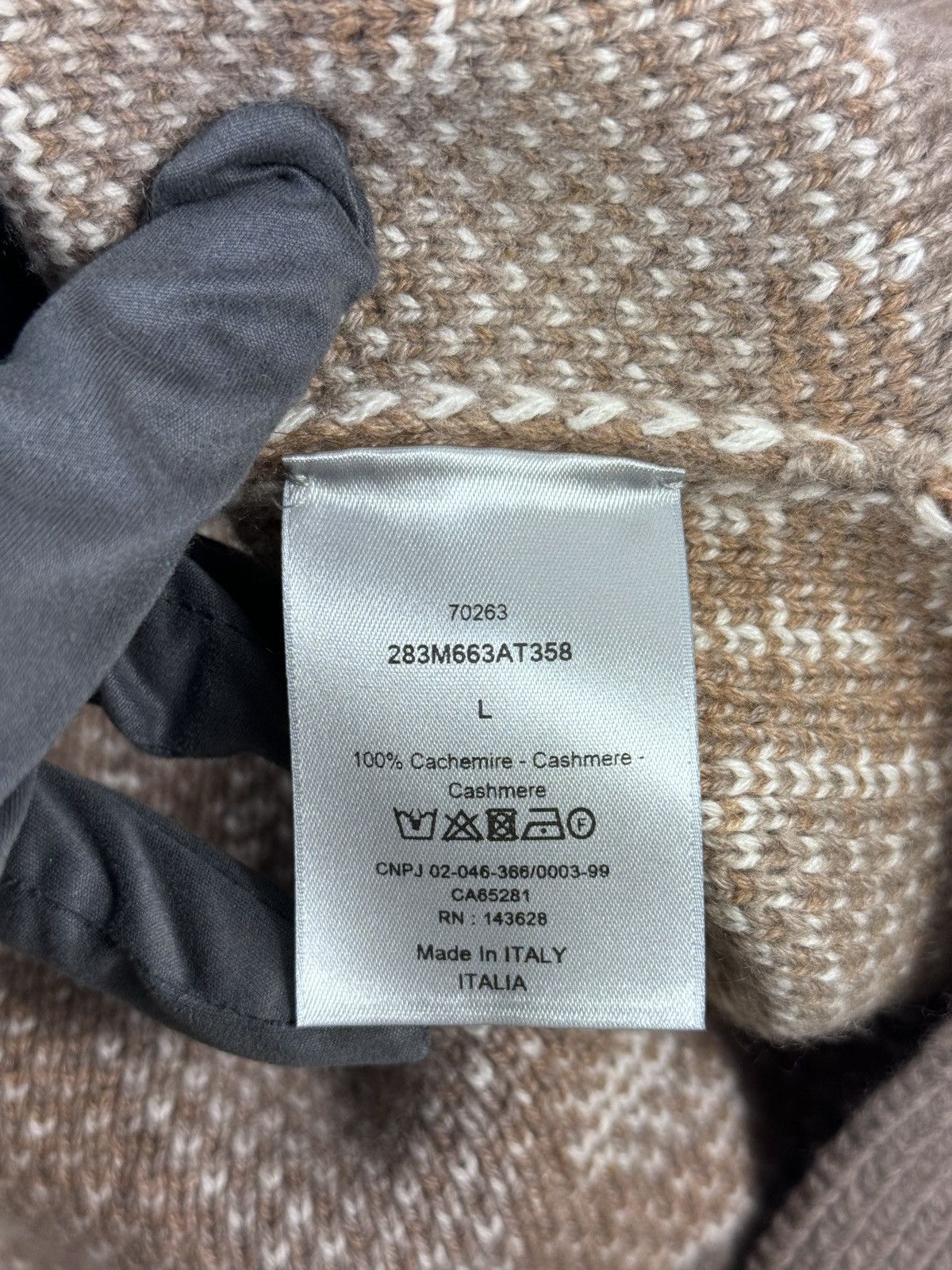 Dior × Travis Scott CACTUS JACK OBLIQUE CASHMERE LOGO PRINT KNIT JUMPER Size US XL / EU 56 / 4 - 6 Thumbnail