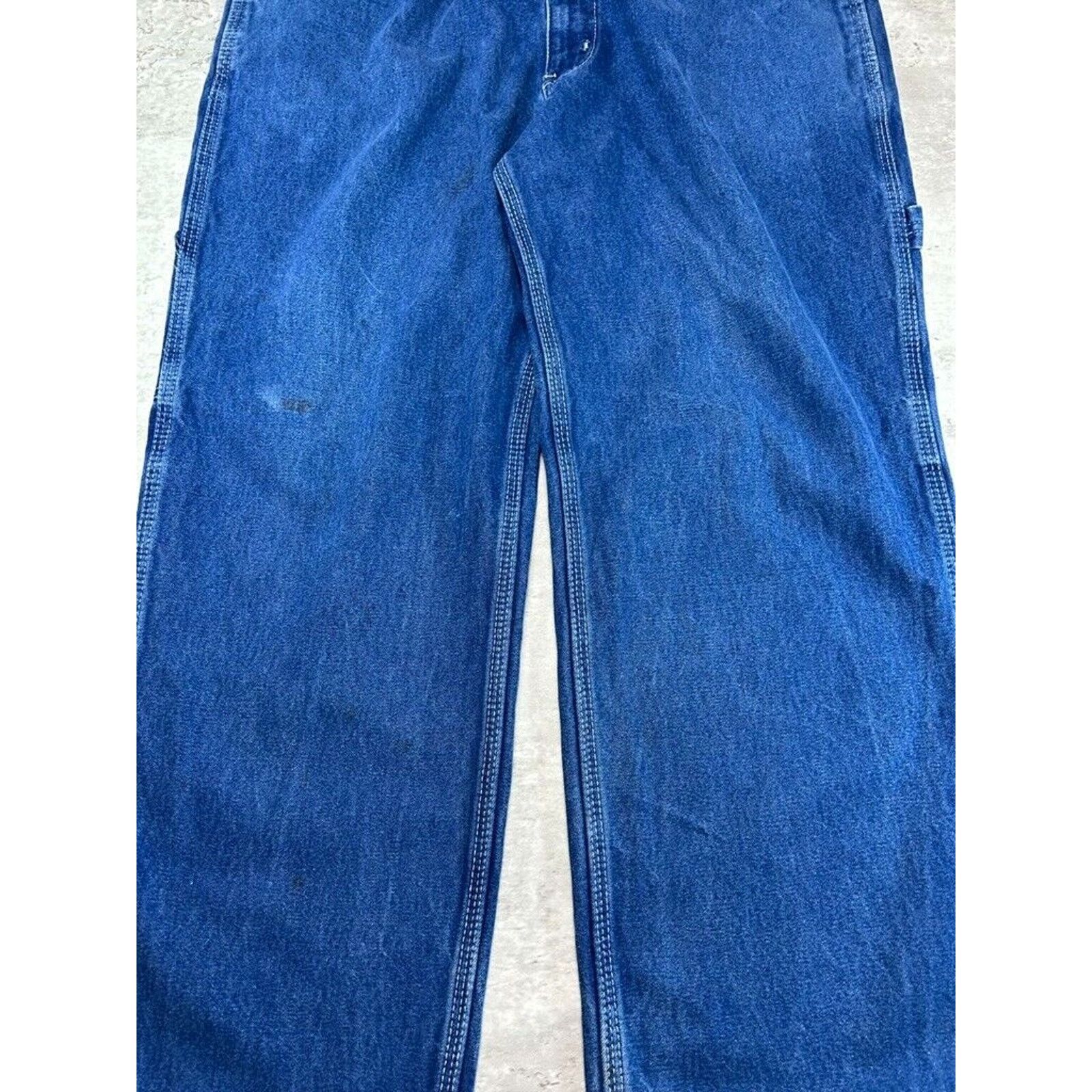 Other Vintage Key Work Wear Dark Wash Carpenter Pants Size 35 Blue Size US 35 - 5 Thumbnail