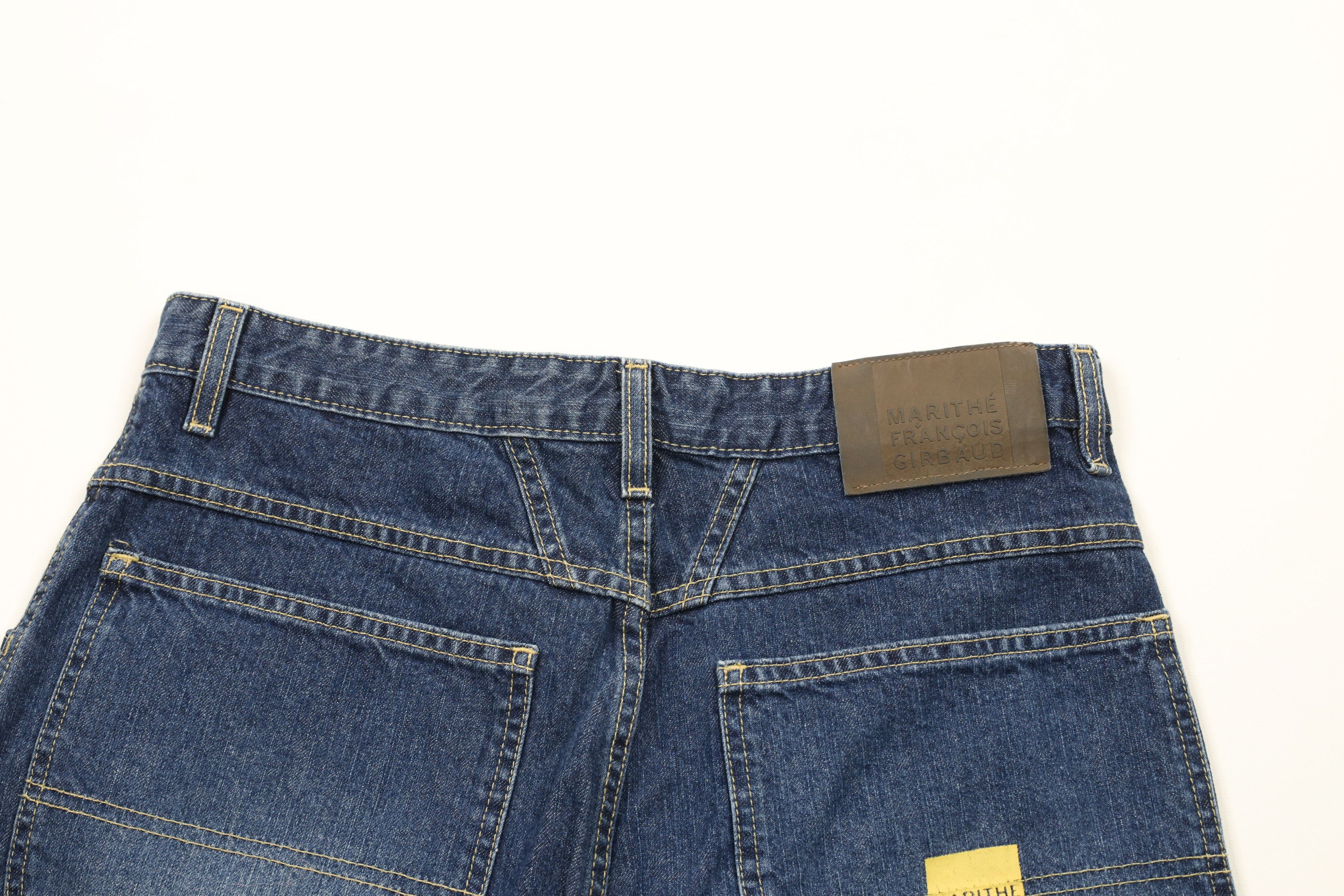 Marithe + Francois Girbaud × Vintage Vintage 90s Marithe Francois Girbaud Baggy Denim Jean Shorts Size US 32 / EU 48 - 8 Thumbnail