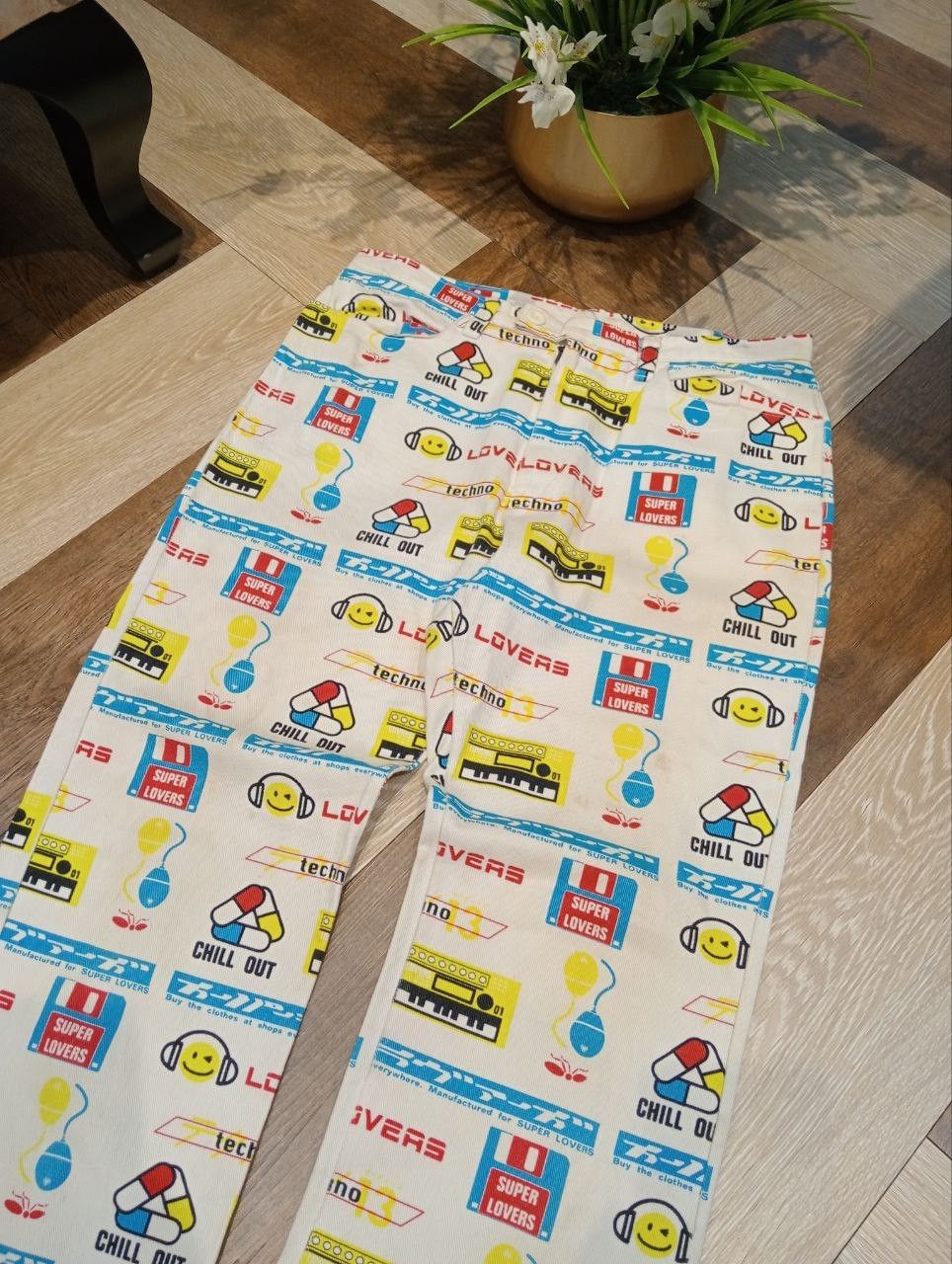 Super Lovers VINTAGE SUPER LOVERS OVERPRINT PANTS Size US 28 / EU 44 - 5 Thumbnail