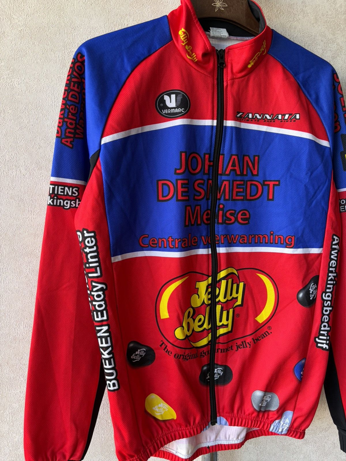 Vintage Vermarc Sport Bike Velo Jersey Jelly Belly Pro Cycling Team Size US M / EU 48-50 / 2 - 3 Thumbnail