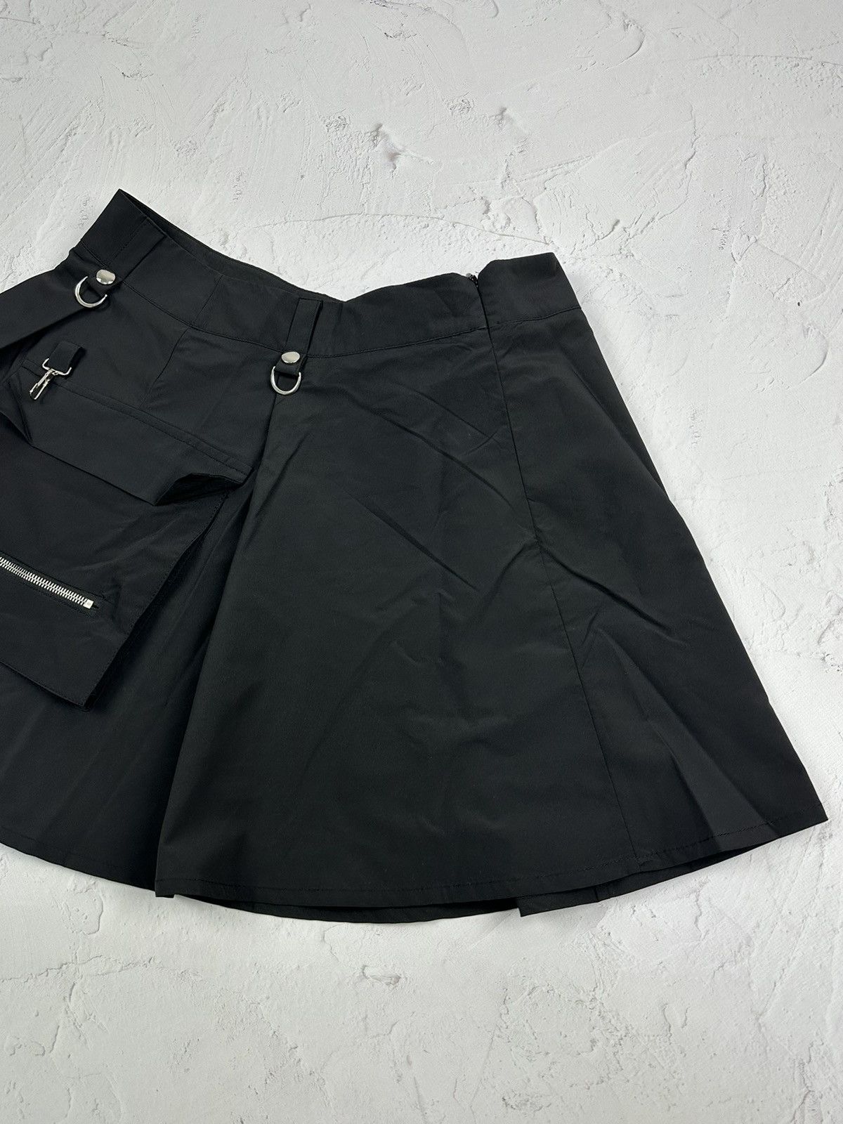 Japanese Brand × Vintage Vintage Black Patch Pocket Skirt Size 30" / US 8 / IT 44 - 2 Thumbnail